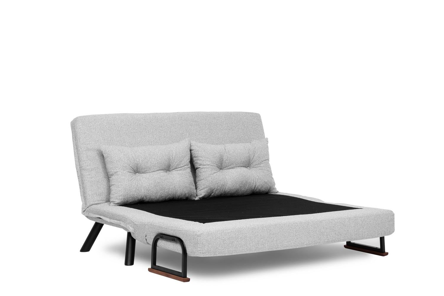 Entdecken Sie das elegante Sando 2-Sitzer Schlafsofa in Grau von Atelier Del Sofa – ideal für stilvolle Wohnräume und flexible Nutzung!