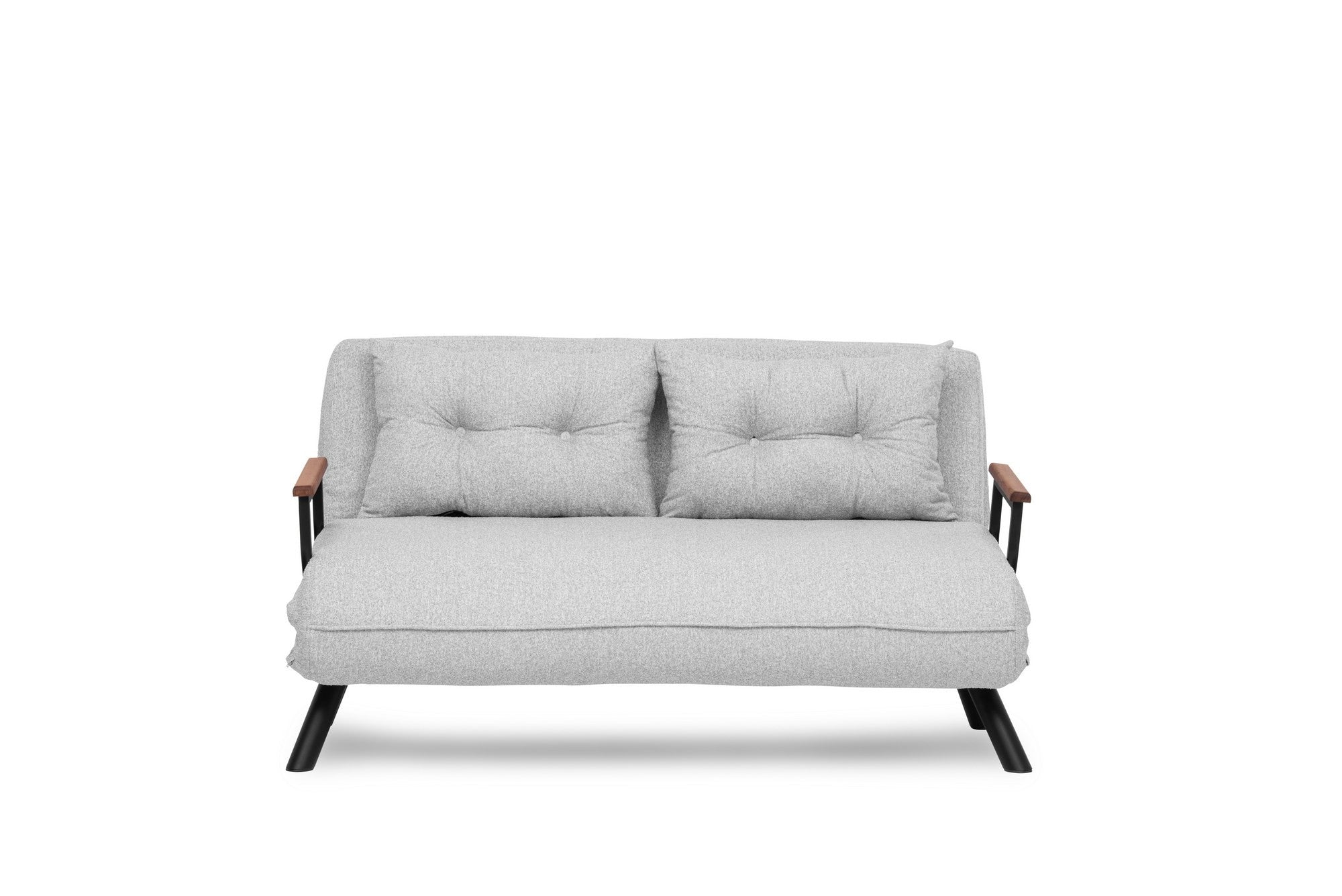 Entdecken Sie das elegante Sando 2-Sitzer Schlafsofa in Grau von Atelier Del Sofa – ideal für stilvolle Wohnräume und flexible Nutzung!