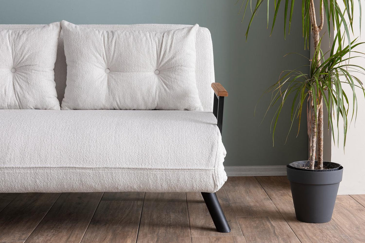 Sando 2 Bettsofa - Weiss in Weiss präsentiert im Onlineshop von KAQTU Design AG. Bettsofa ist von Atelier Del Sofa