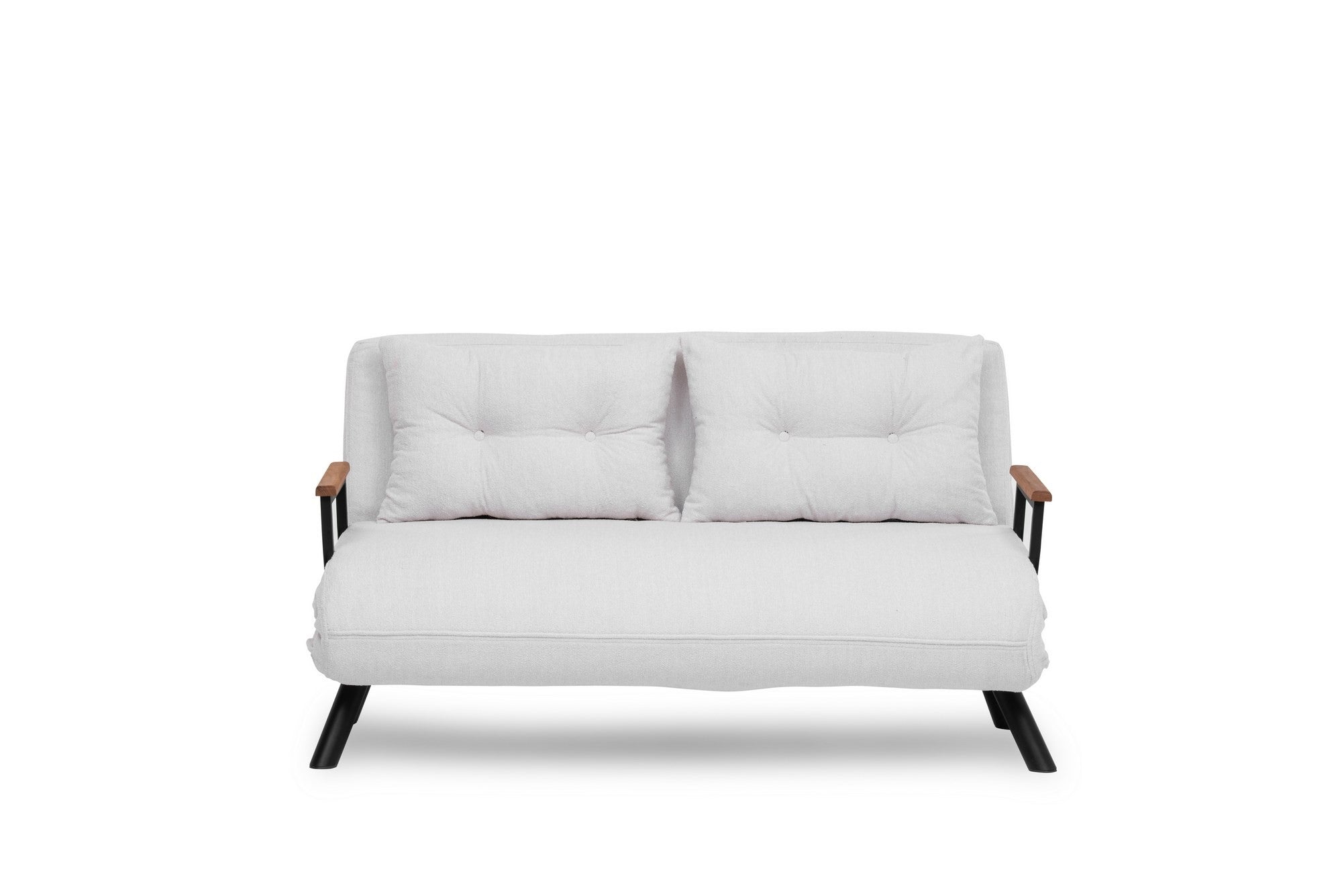 Entdecken Sie das elegante Sando 2-Sitzer Schlafsofa in Weiß von Atelier Del Sofa – ideal für stilvolle Entspannung und Übernachtungsgäste.