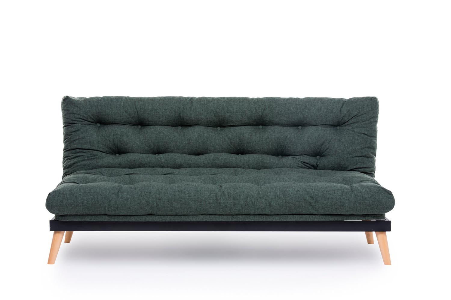 Saki - Green in Grün präsentiert im Onlineshop von KAQTU Design AG. Bettsofa ist von Atelier Del Sofa