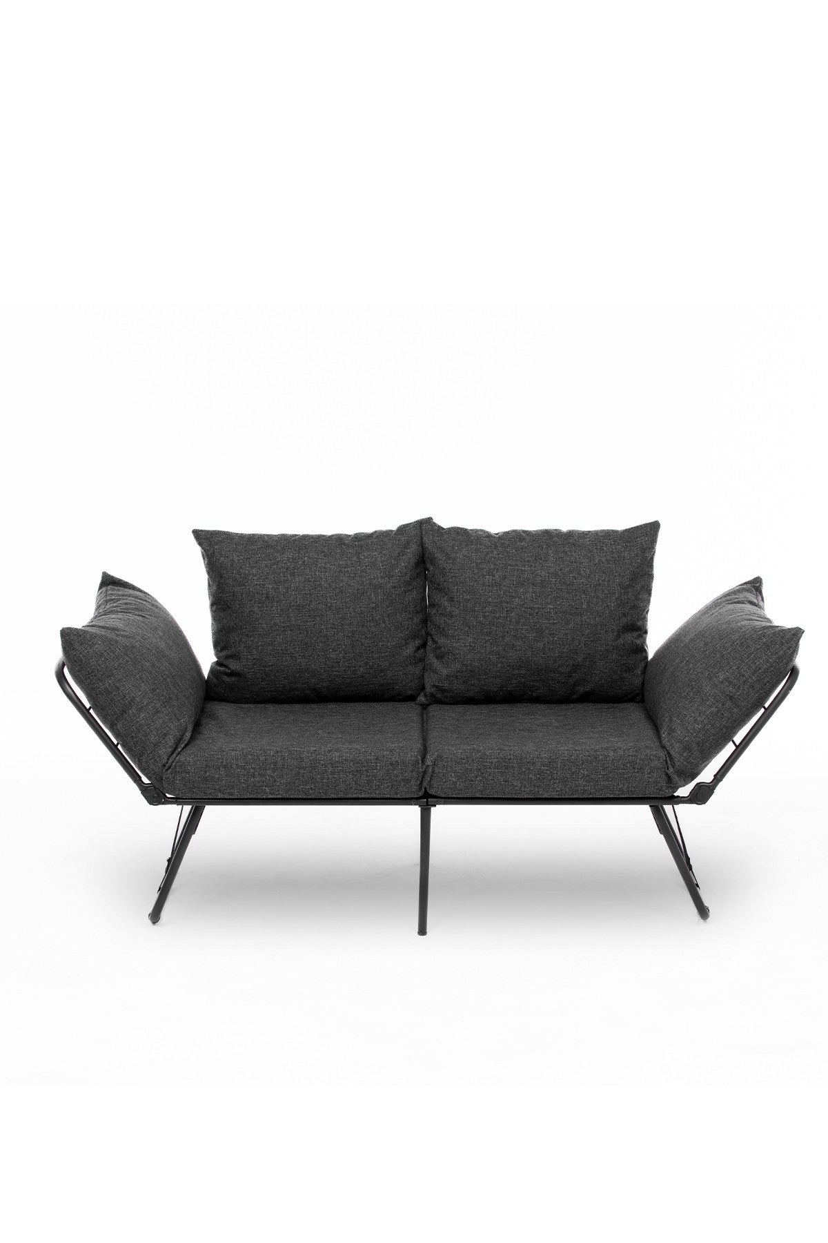 Viper 2-Seater - Dark Grey in Dunkelgrau präsentiert im Onlineshop von KAQTU Design AG. Bettsofa ist von Atelier Del Sofa