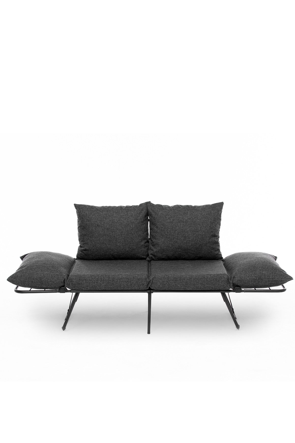 Entdecken Sie das Viper 2-Sitzer Schlafsofa in elegantem Dunkelgrau von Atelier Del Sofa – ideal für stilvolle Wohnräume und entspannte Nächte.