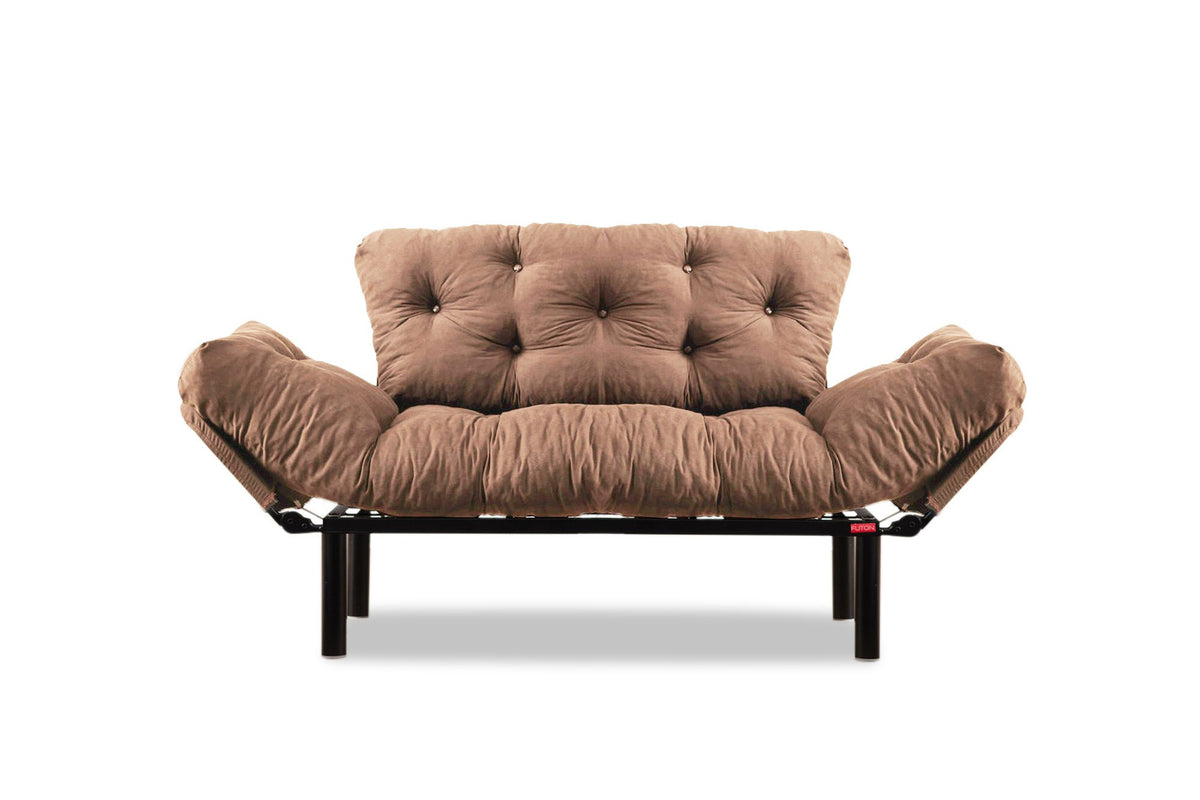 Nitta Bettsofa - Hellbraun in Hellbraun präsentiert im Onlineshop von KAQTU Design AG. Bettsofa ist von Atelier Del Sofa