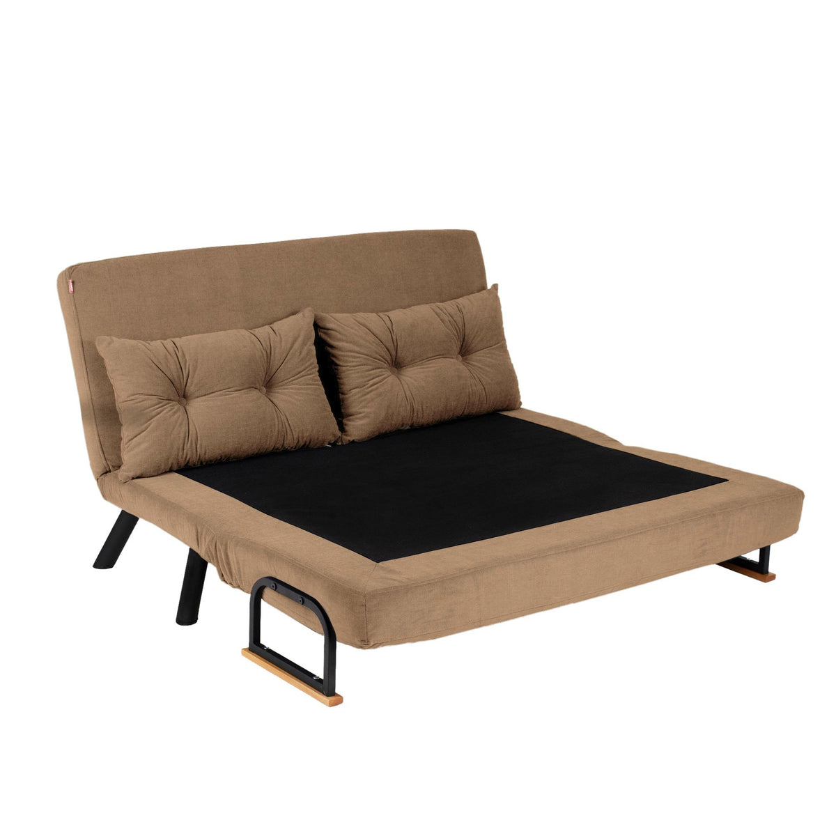 Sando 2 Bettsofa - Hellbraun in Hellbraun präsentiert im Onlineshop von KAQTU Design AG. Bettsofa ist von Atelier Del Sofa