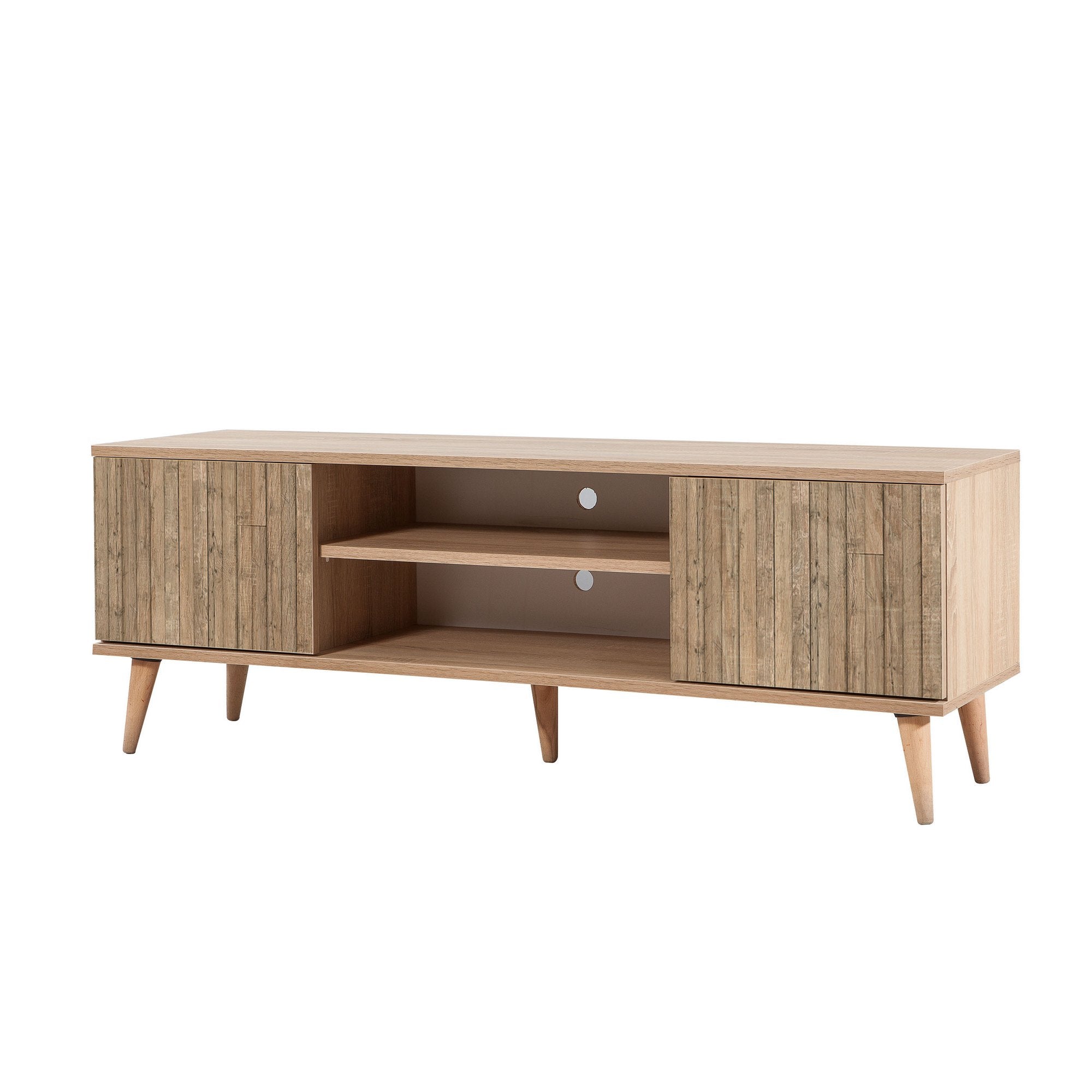 Erleben Sie das Truva Sideboard von Hanah Home in Sonoma Eiche – ein elegantes Möbelstück, das Stil und Funktionalität harmonisch vereint.