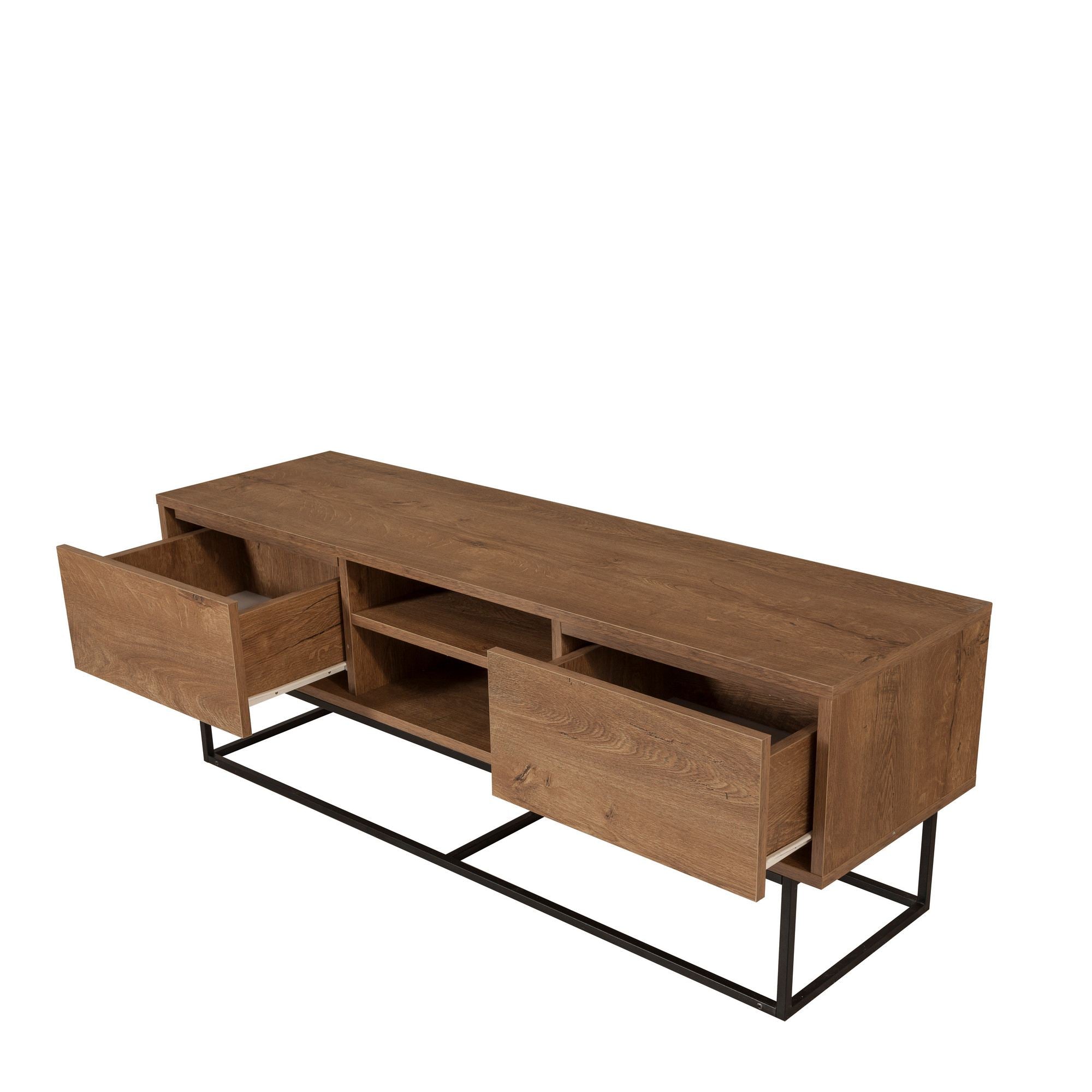 Rodez 140 in Walnuss Schwarz präsentiert im Onlineshop von KAQTU Design AG. Sideboard ist von Hanah Home