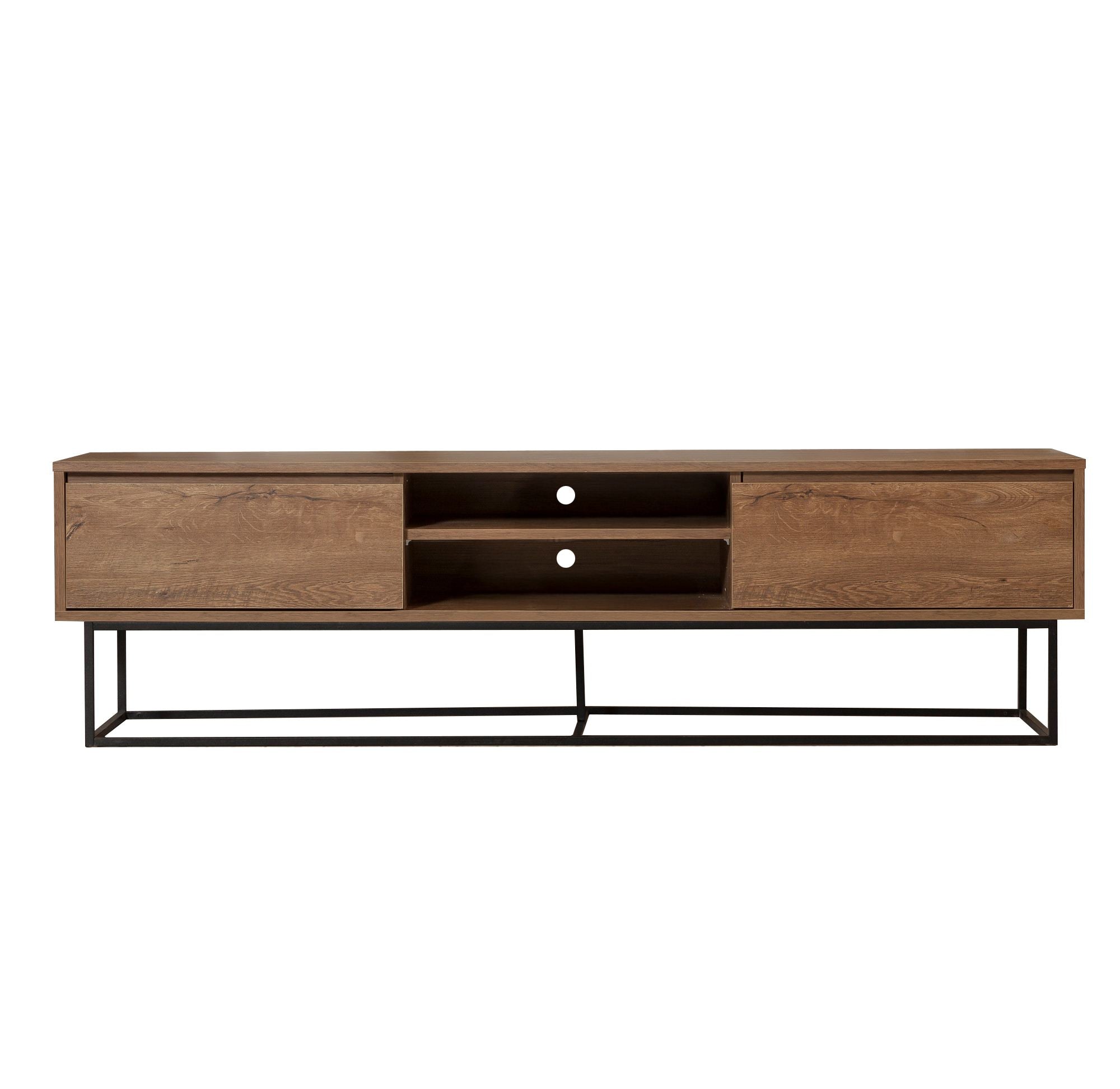 Rodez 180 in Walnuss Schwarz präsentiert im Onlineshop von KAQTU Design AG. Sideboard ist von Hanah Home