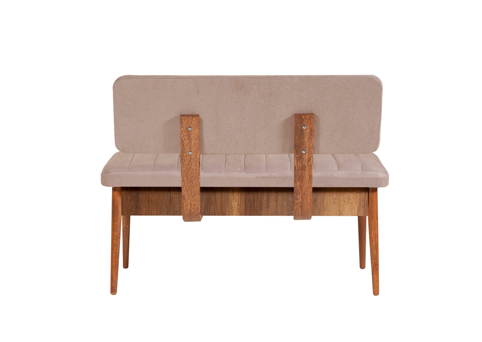 Verleihen Sie Ihrem Esszimmer mit dem Vina 0900 Esstisch von Hanah Home in Walnuss Stein einen modernen Akzent – ideal für gesellige Runden.