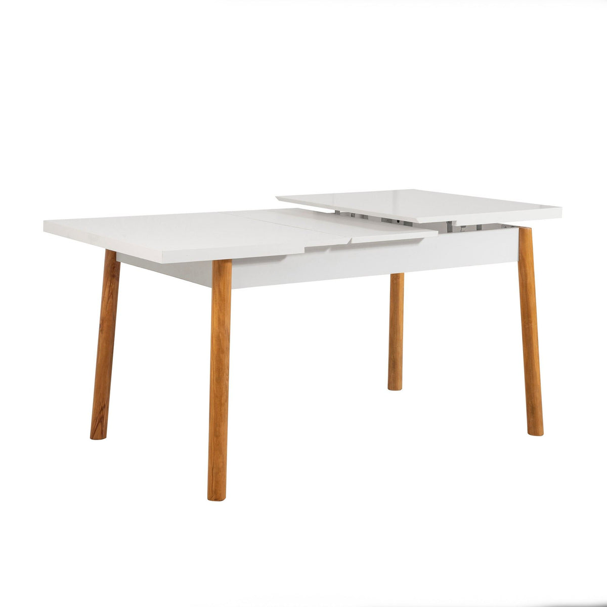 Santiago Masa Atlantic Esstisch - Atlantische Kiefer Weiss in Atlantische Kiefer Weiss präsentiert im Onlineshop von KAQTU Design AG. Esstisch ist von Hanah Home