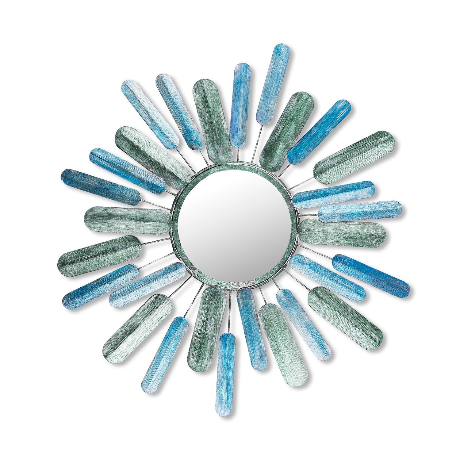 Metal Art Mirror Sun in Mehrfarbig präsentiert im Onlineshop von KAQTU Design AG. Wanddeko ist von Wallity