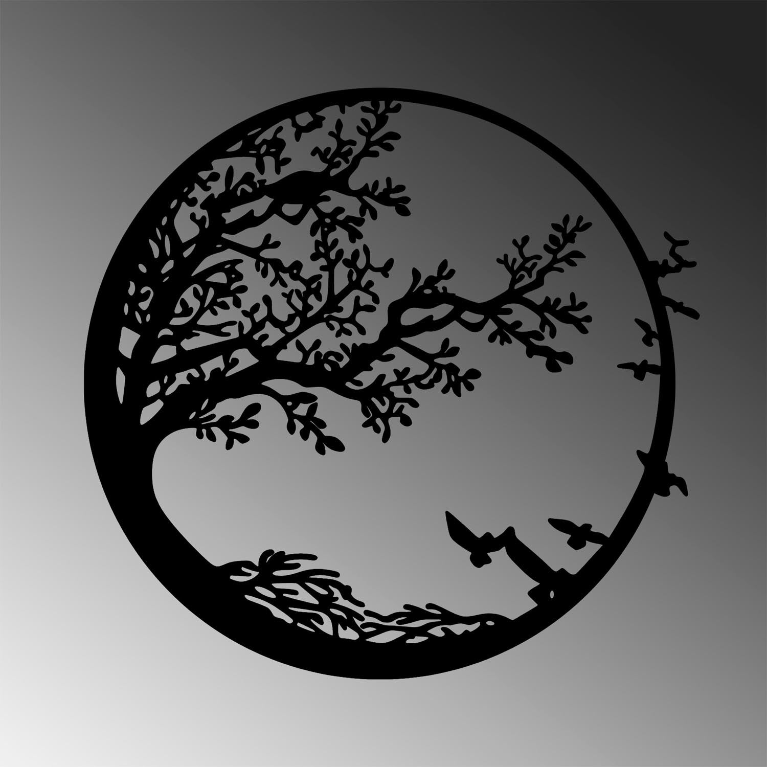 Entdecken Sie die exquisite Night Wanddeko von Wallity in Schwarz – ein stilvolles Metall-Accessoire, das Eleganz und Raffinesse in jeden Raum bringt.