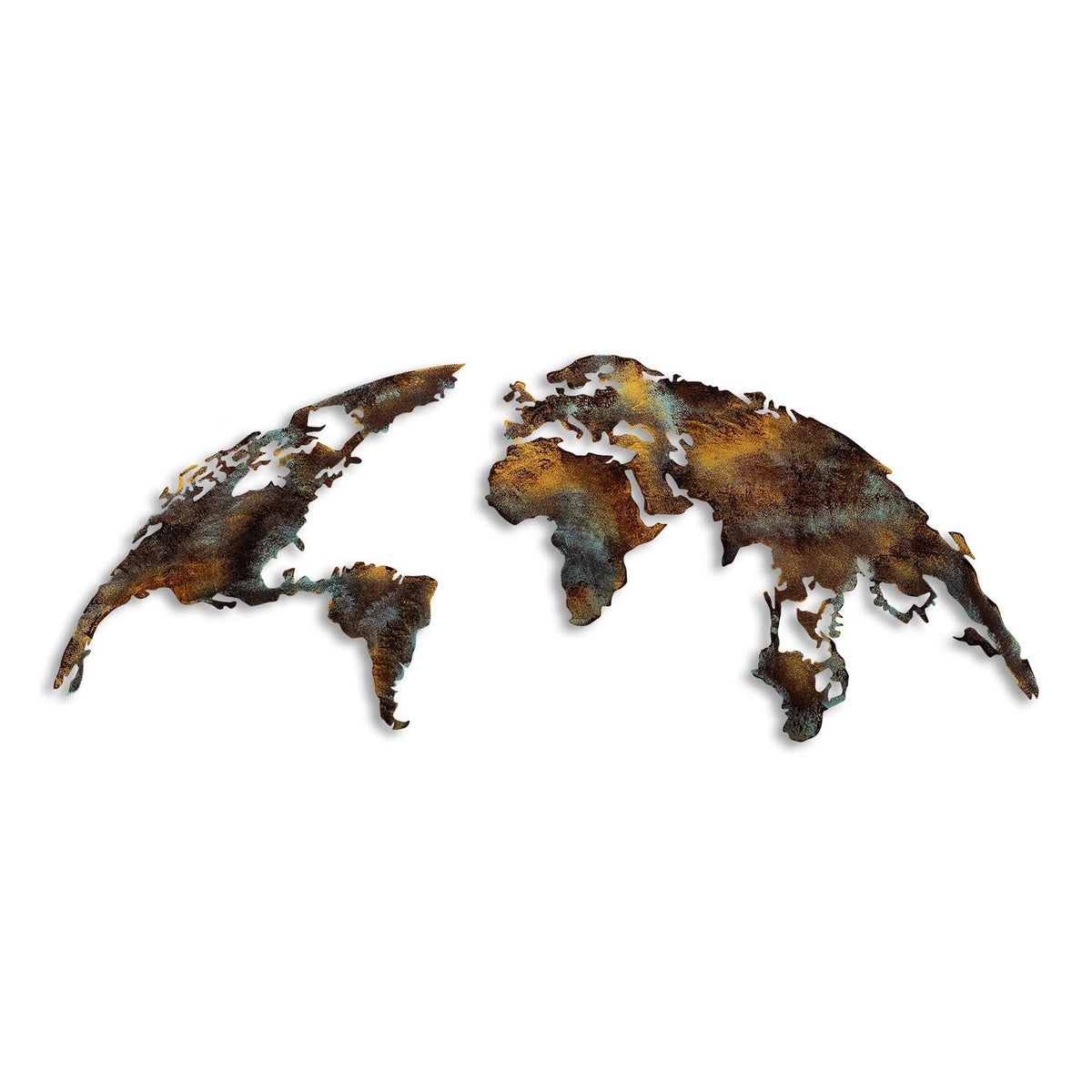 World Map Medium Wanddeko - Mehrfarbig in Mehrfarbig präsentiert im Onlineshop von KAQTU Design AG. Wanddeko ist von Wallity