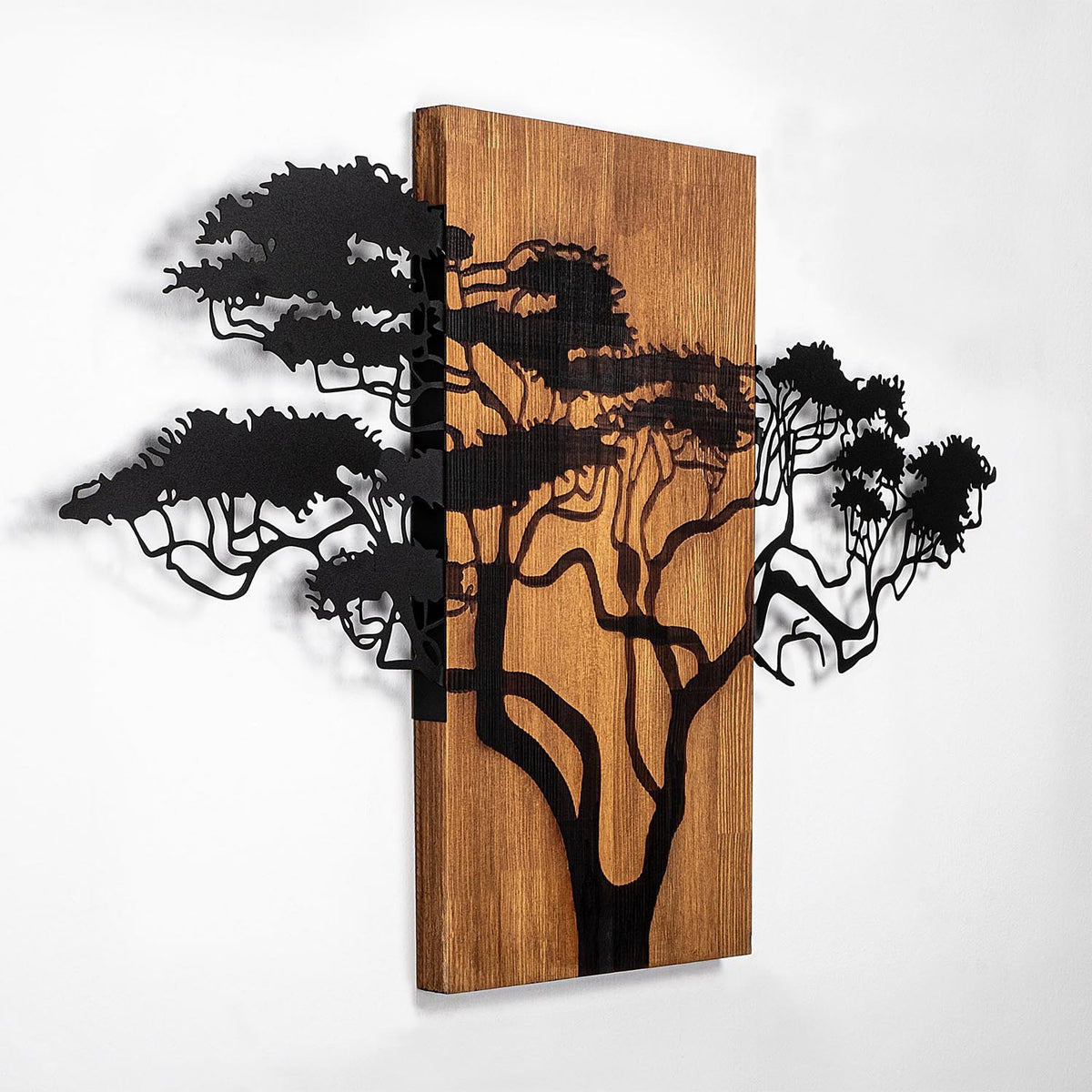 Acacia Tree Wanddeko - Walnuss Schwarz in Walnuss Schwarz präsentiert im Onlineshop von KAQTU Design AG. Wanddeko ist von Wallity