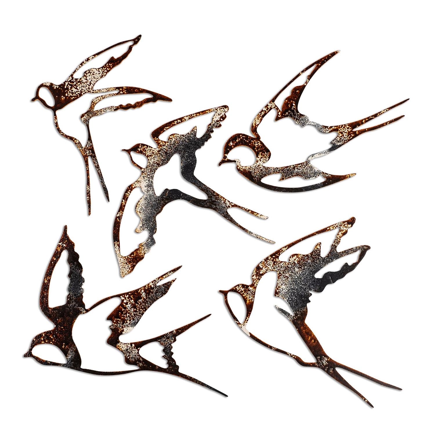 Verleihen Sie Ihrem Zuhause mit der mehrfarbigen Birds Wanddeko von Wallity einen Hauch von Stil und Raffinesse – ein einzigartiges, handgemachtes Kunstwerk.