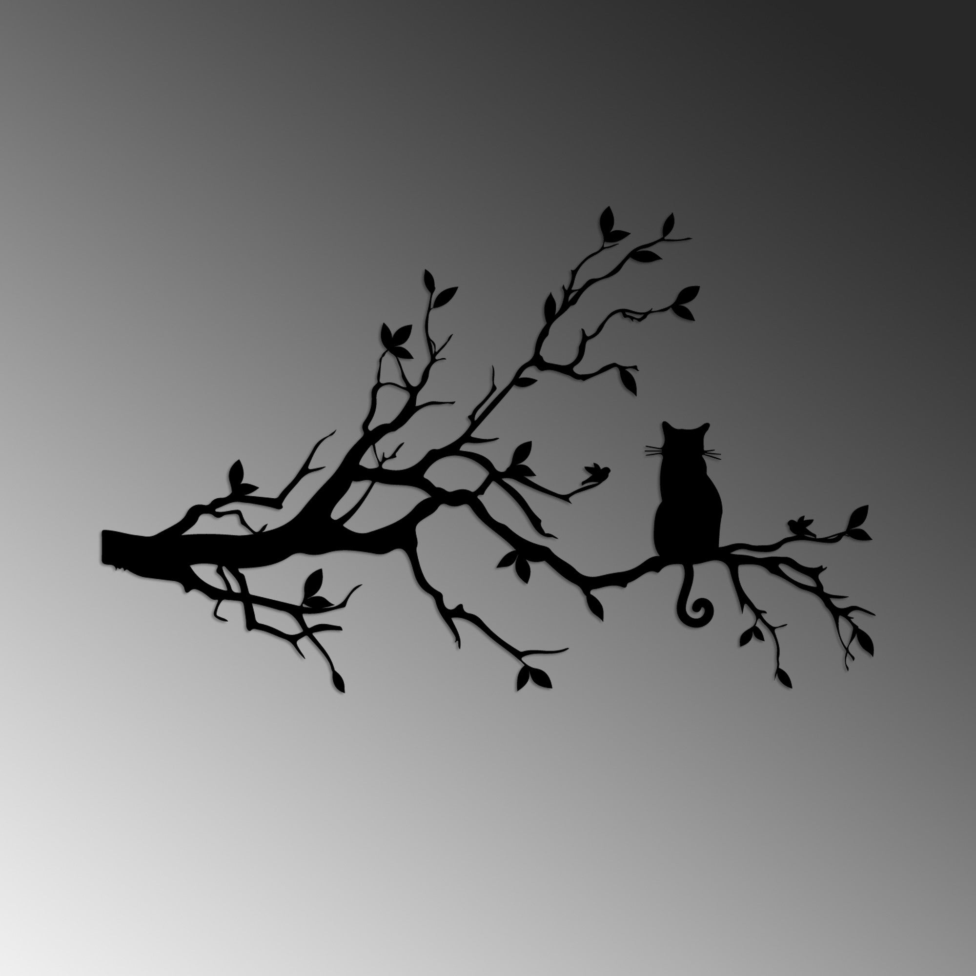 Verleihen Sie Ihrem Raum mit der Cat 12 Wanddeko von Wallity in elegantem Schwarz einen Hauch von Raffinesse. Hochwertiges Metall, langlebig und stilvoll.