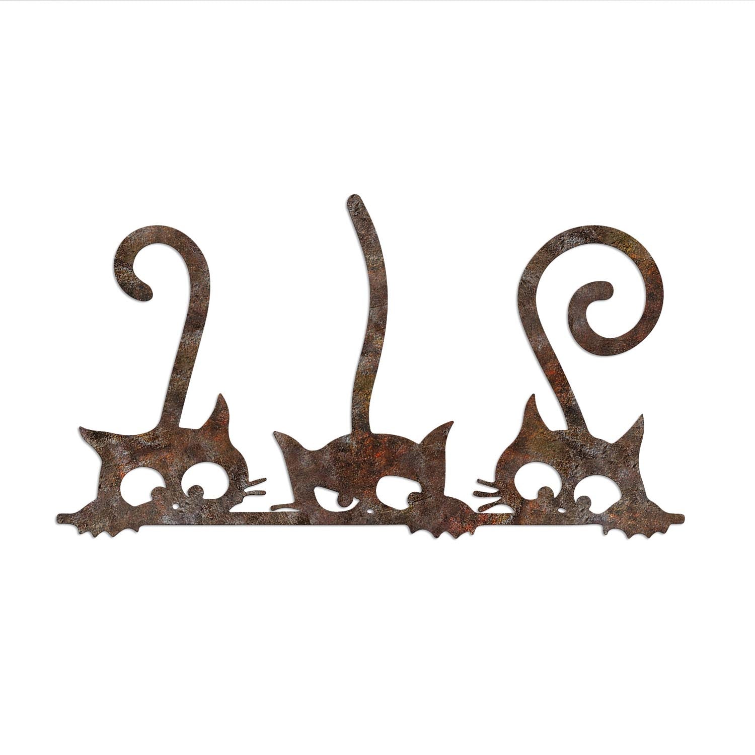 Rusty Cats 1 in Antiquation präsentiert im Onlineshop von KAQTU Design AG. Wanddeko ist von Wallity