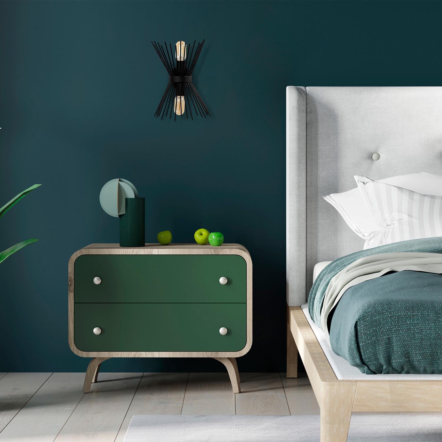 Kirpi wall lamp - black