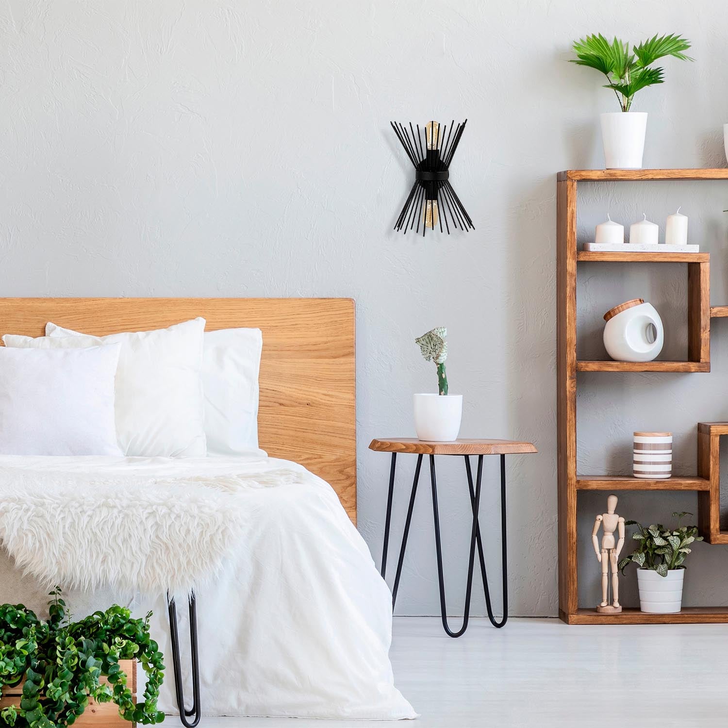 Kirpi wall lamp - black