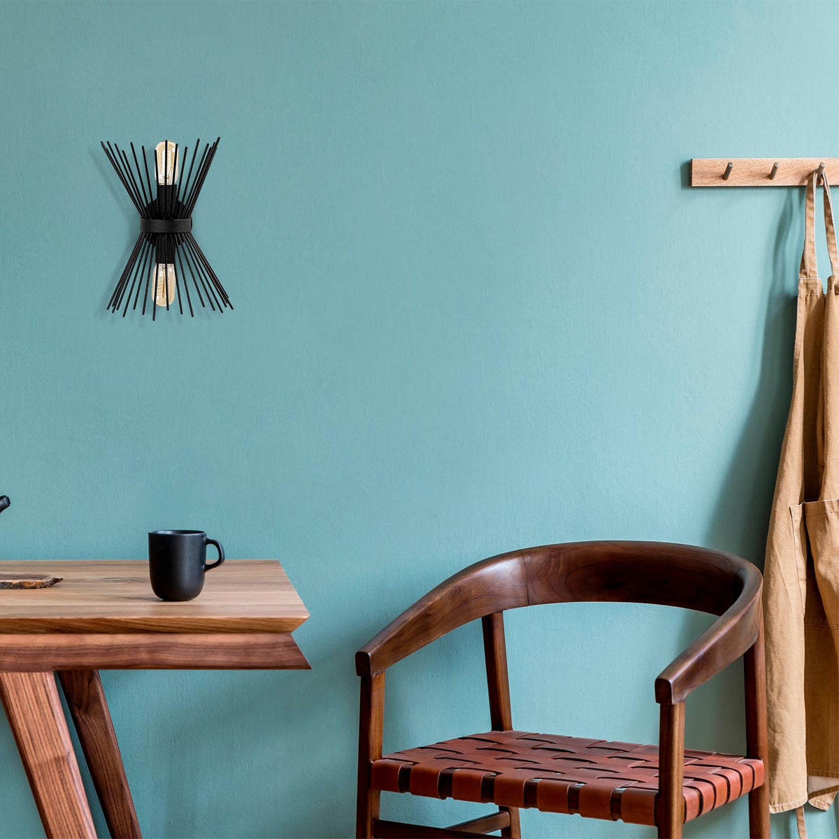 Kirpi Wandleuchte - Schwarz in Schwarz präsentiert im Onlineshop von KAQTU Design AG. Wandleuchte ist von Opviq