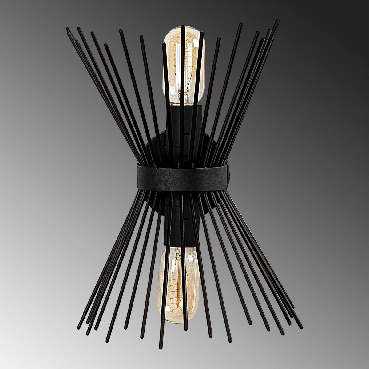 Kirpi Wandleuchte - Schwarz in Schwarz präsentiert im Onlineshop von KAQTU Design AG. Wandleuchte ist von Opviq