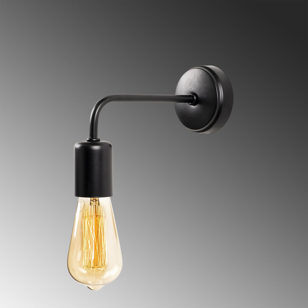 Denge Wandleuchte - Schwarz in Schwarz präsentiert im Onlineshop von KAQTU Design AG. Wandleuchte ist von Opviq