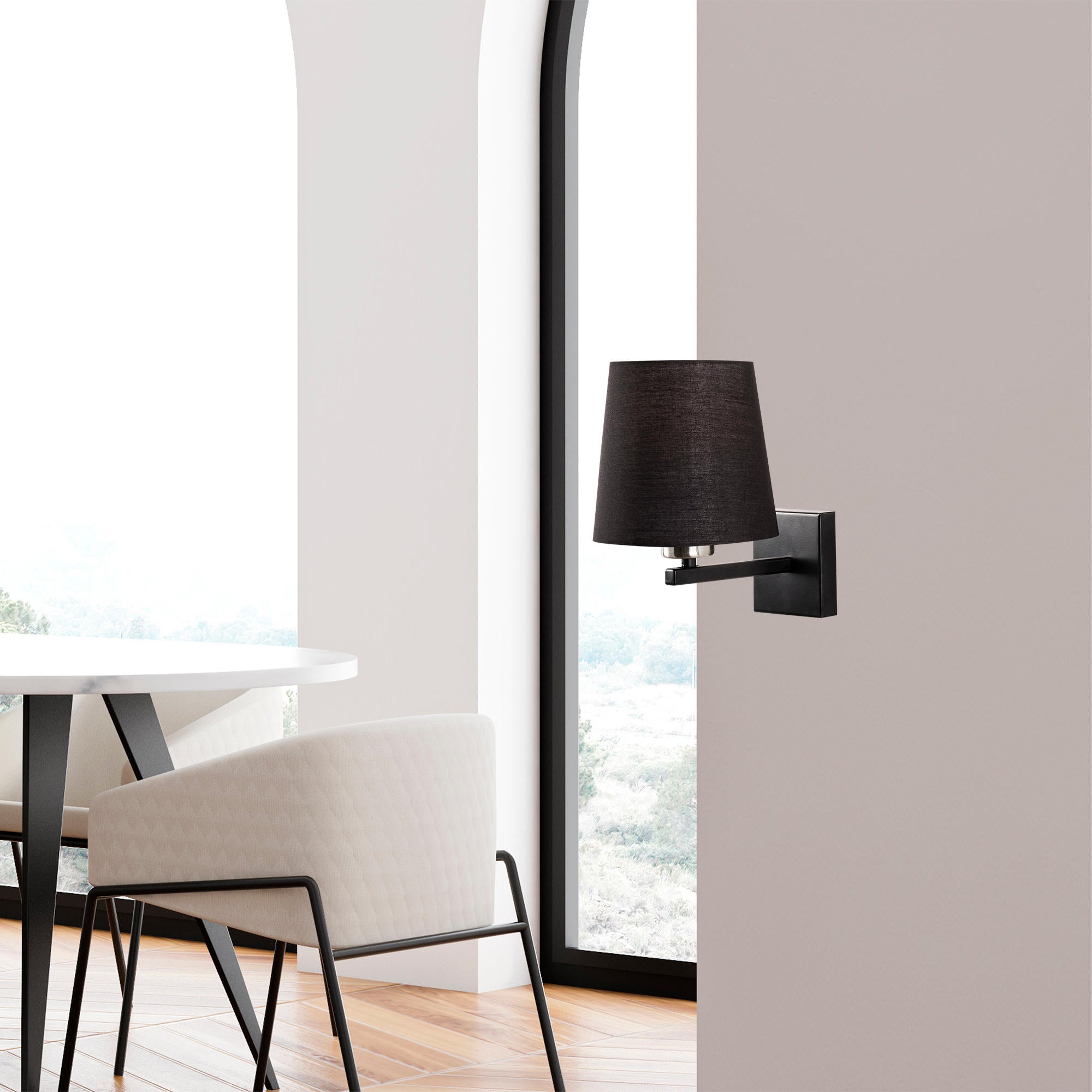 Entdecken Sie die stilvolle Profil Wandleuchte in Schwarz Nickel Creme von Opviq. Ideal für moderne und industrielle Räume, schafft sie eine gemütliche Atmosphäre.