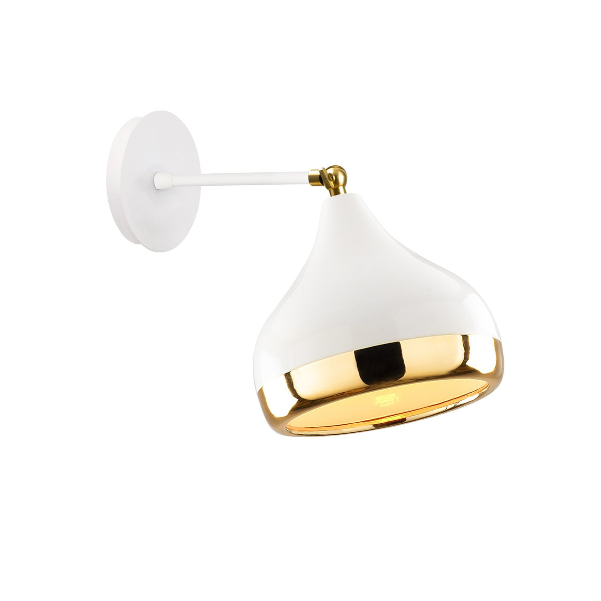 Yıldo Wandleuchte - Weisses Gold in Weisses Gold präsentiert im Onlineshop von KAQTU Design AG. Wandleuchte ist von Opviq