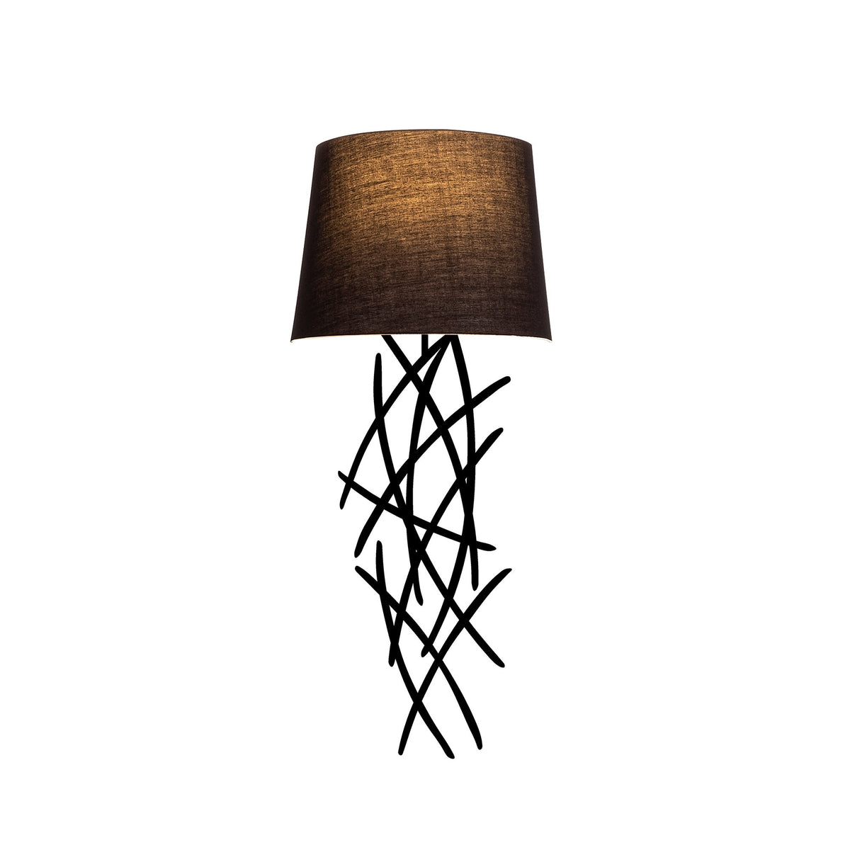 Asaf Wandleuchte - Schwarz in Schwarz präsentiert im Onlineshop von KAQTU Design AG. Wandleuchte ist von Opviq