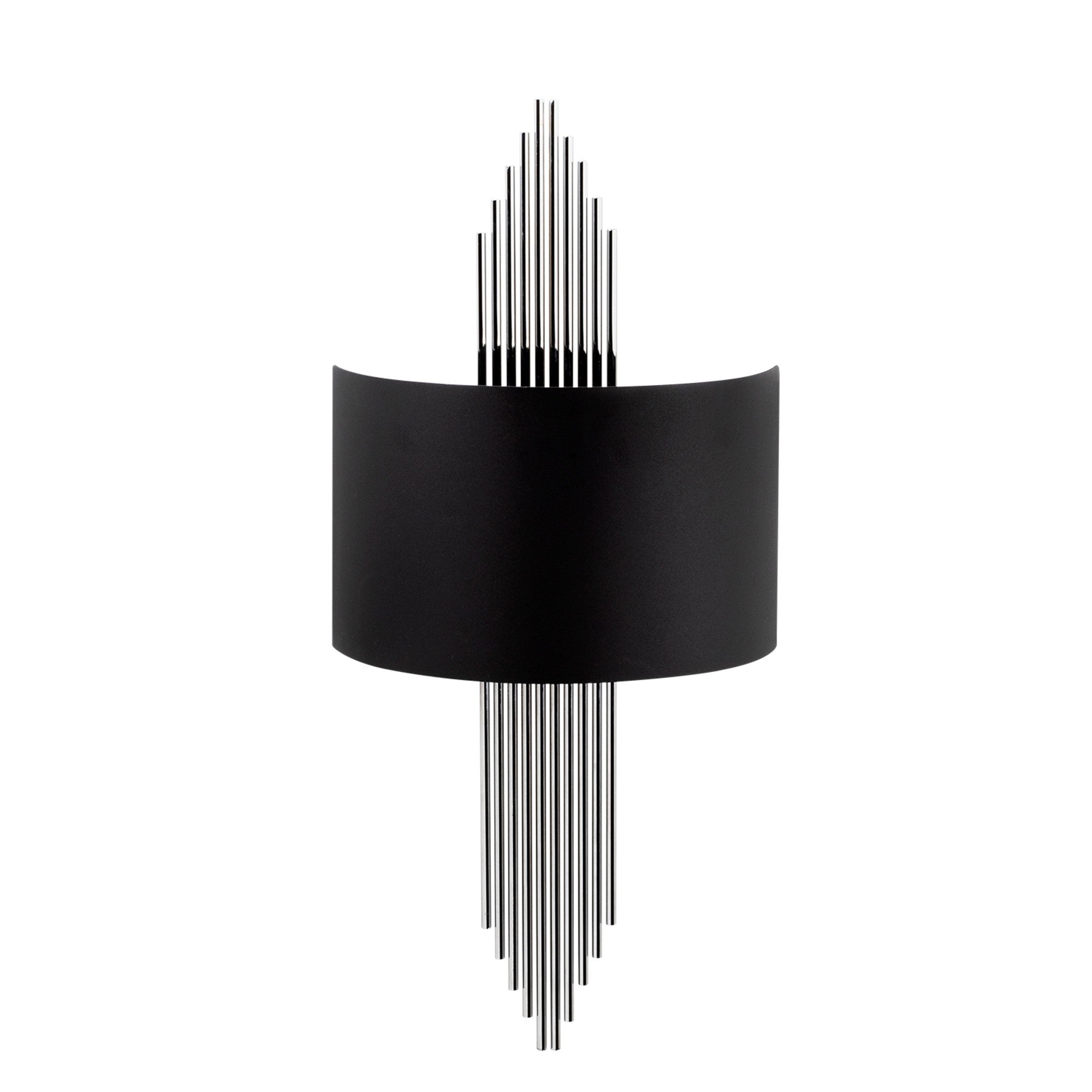 Elegante Wandleuchte 618 von Opviq in Schwarz und Silber. Perfekte Kombination aus Stil und Funktionalität für jeden Raum.