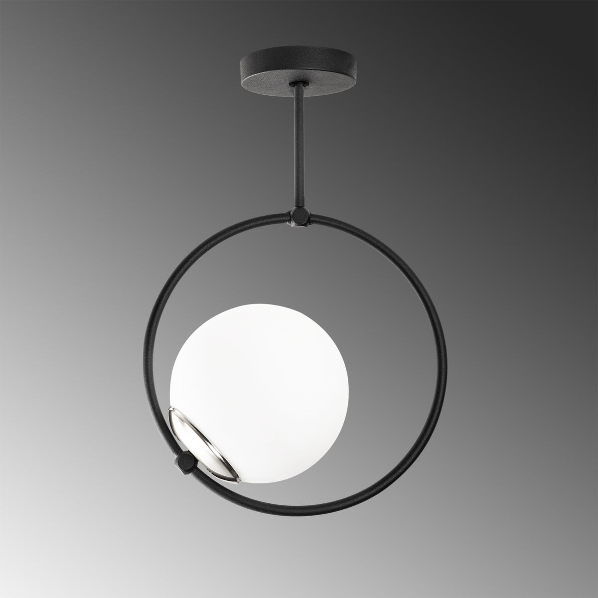 Dolunay Pendellampe - Schwarz Weiss in Schwarz Weiss präsentiert im Onlineshop von KAQTU Design AG. Pendelleuchte ist von Opviq