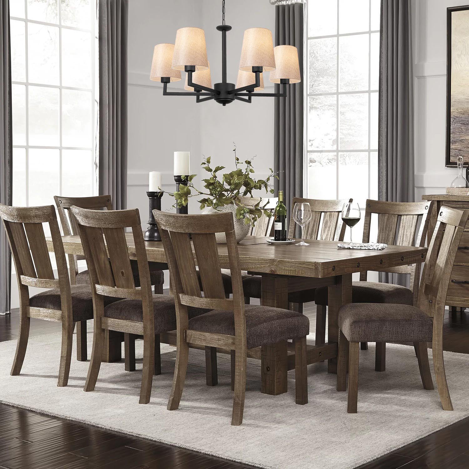 Entdecken Sie die stilvolle Pendelleuchte Profil in Schwarz-Creme von Opviq. Perfekt für jeden Raum, vereint sie Eleganz und modernes Design.