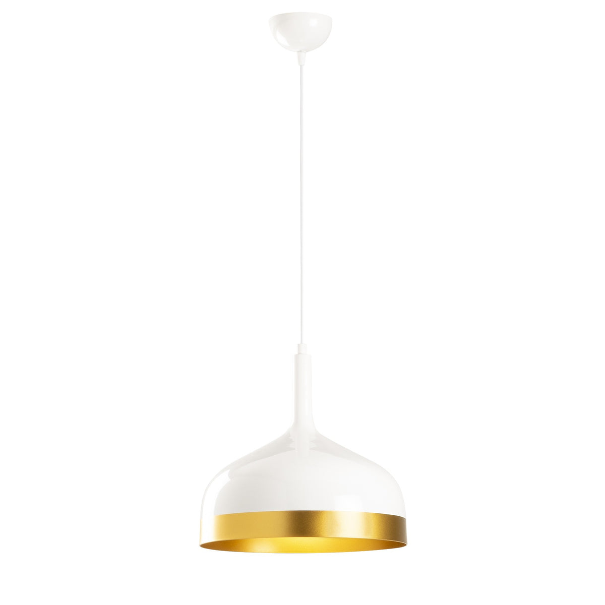 Sağlam Pendellampe - Weisses Gold in Weisses Gold präsentiert im Onlineshop von KAQTU Design AG. Pendelleuchte ist von Opviq