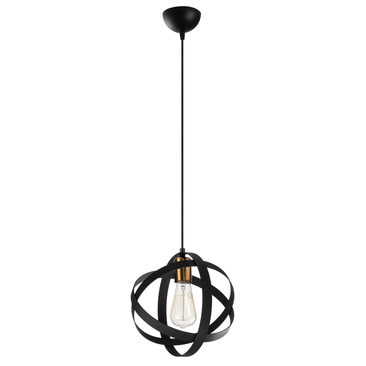 Gezegen Pendellampe - Schwarz Antiquität in Schwarz Antiquität präsentiert im Onlineshop von KAQTU Design AG. Pendelleuchte ist von Opviq