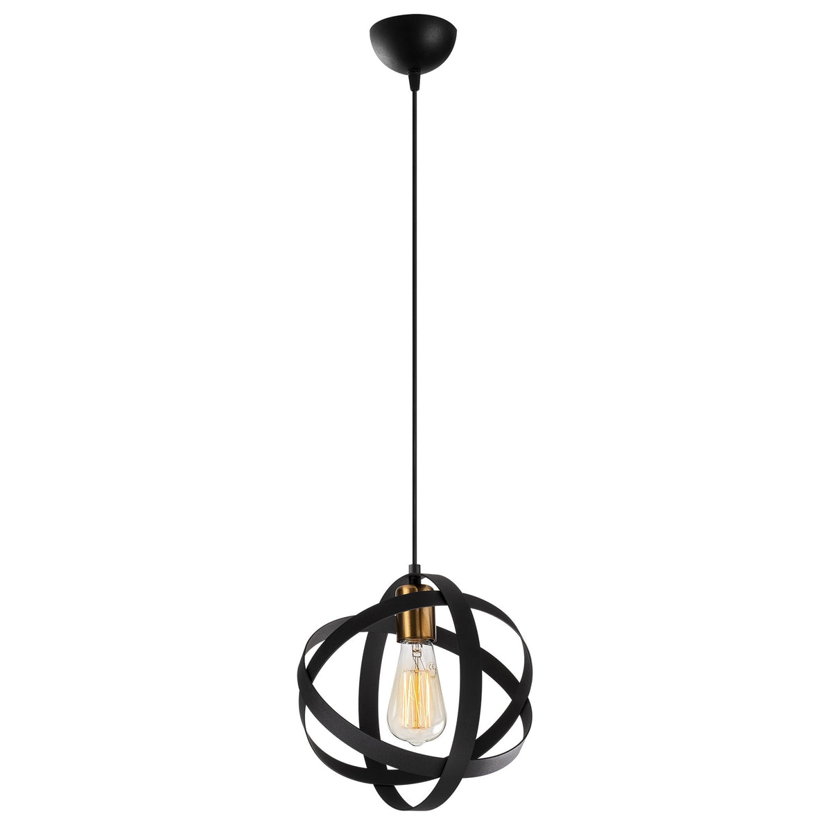 Gezegen Pendellampe - Schwarz Antiquität in Schwarz Antiquität präsentiert im Onlineshop von KAQTU Design AG. Pendelleuchte ist von Opviq