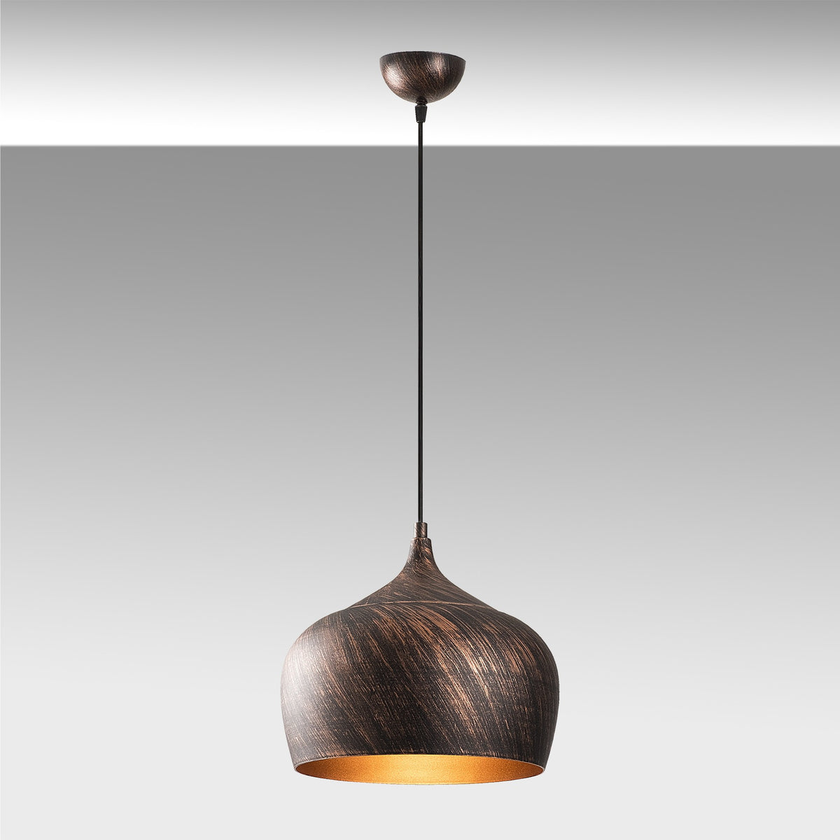 Sağlam Pendellampe - Kupfer Gold in Kupfer Gold präsentiert im Onlineshop von KAQTU Design AG. Pendelleuchte ist von Opviq