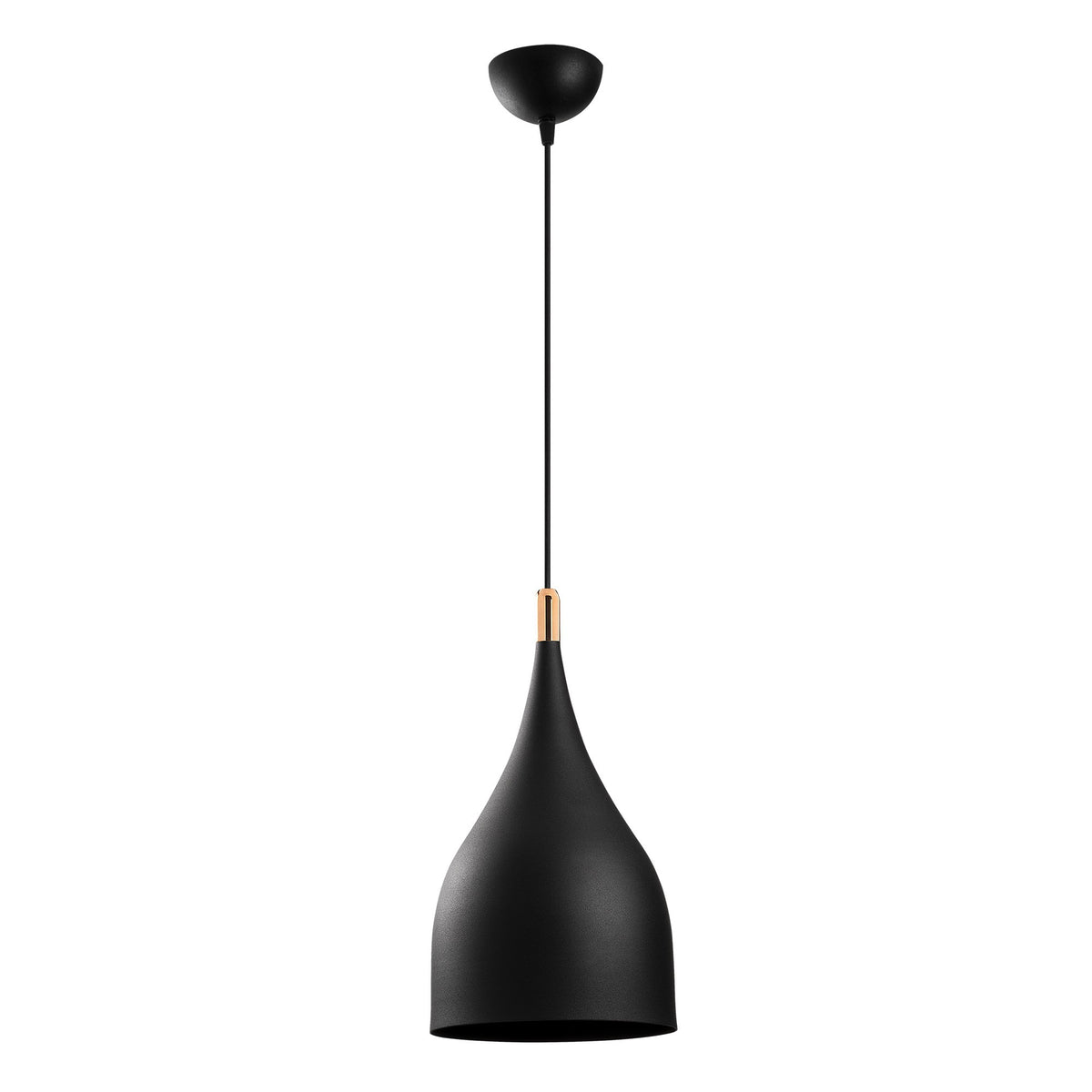 Sağlam Pendellampe - Schwarz Gold in Schwarz Gold präsentiert im Onlineshop von KAQTU Design AG. Pendelleuchte ist von Opviq