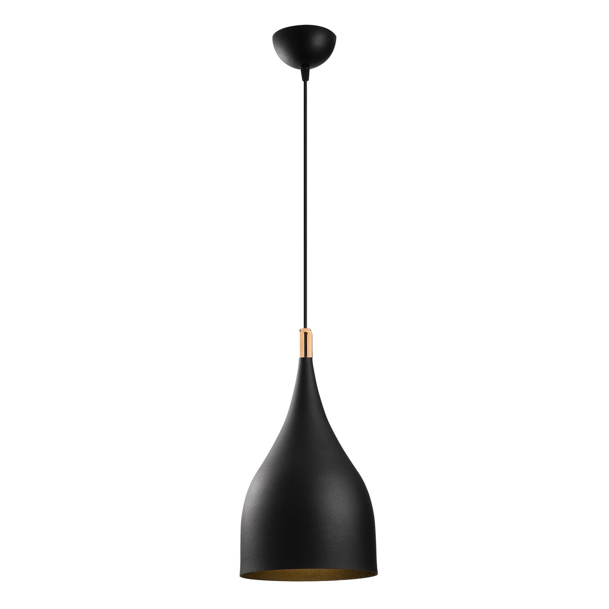 Sağlam Pendellampe - Schwarz Gold in Schwarz Gold präsentiert im Onlineshop von KAQTU Design AG. Pendelleuchte ist von Opviq
