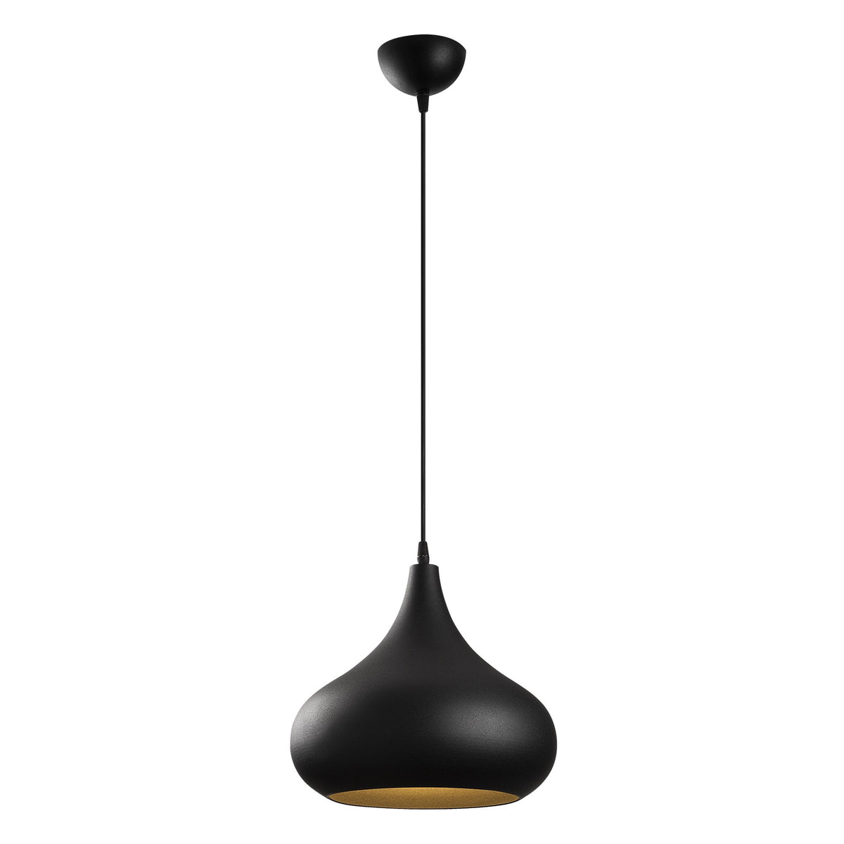 Sağlam Pendellampe - Schwarz Gold in Schwarz Gold präsentiert im Onlineshop von KAQTU Design AG. Pendelleuchte ist von Opviq