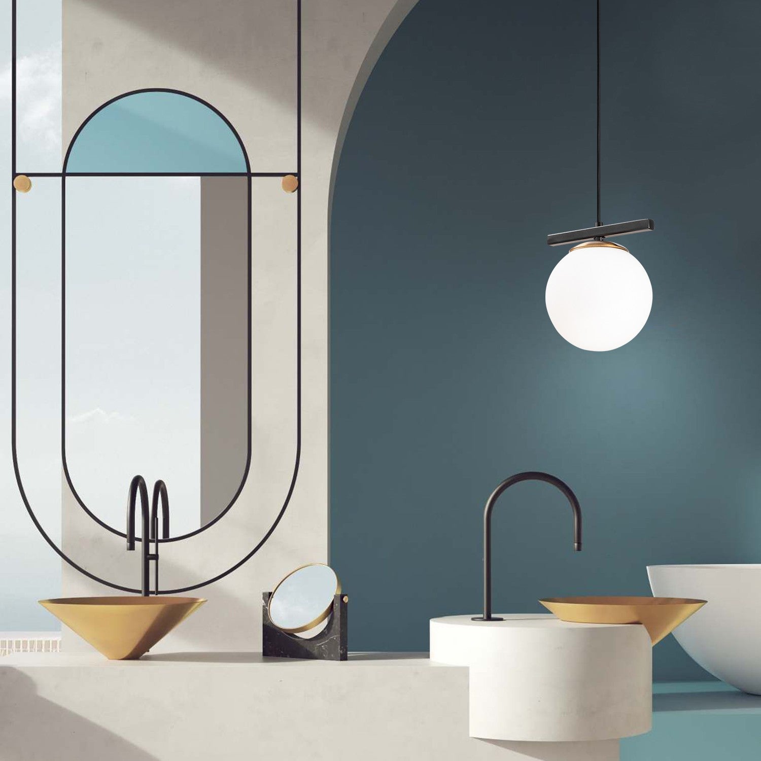 Entdecken Sie die elegante Üzüm Pendelleuchte in Weiß-Schwarz von Opviq. Verleihen Sie Ihrem Raum modernen Stil und individuelle Anpassungsmöglichkeiten.