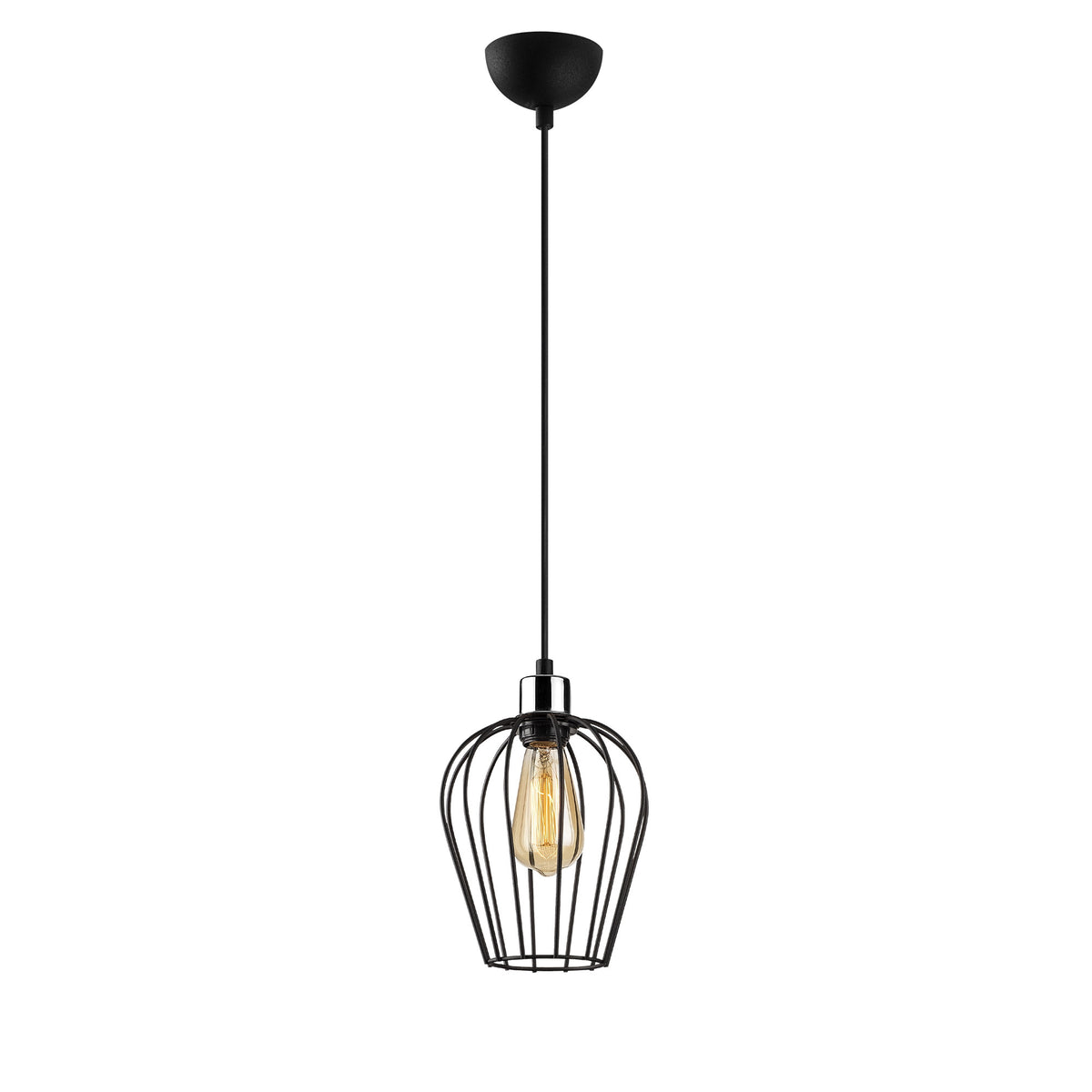 Tel Pendellampe - Schwarz in Schwarz präsentiert im Onlineshop von KAQTU Design AG. Pendelleuchte ist von Opviq