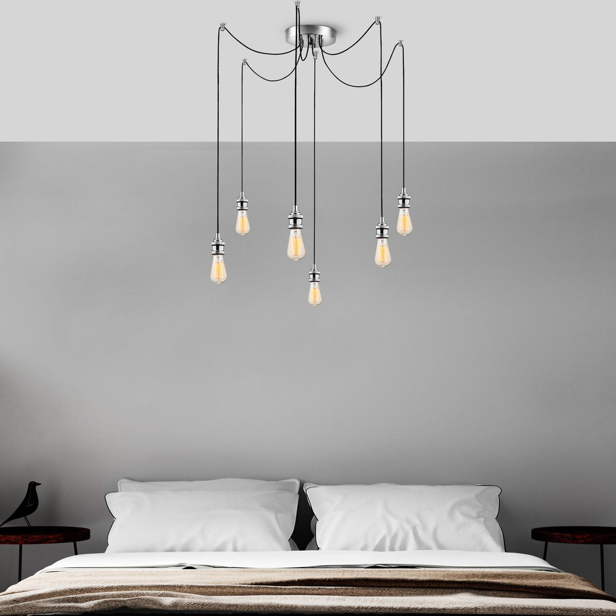 Kabluni Pendellampe - Chrome in Chrome präsentiert im Onlineshop von KAQTU Design AG. Pendelleuchte ist von Opviq