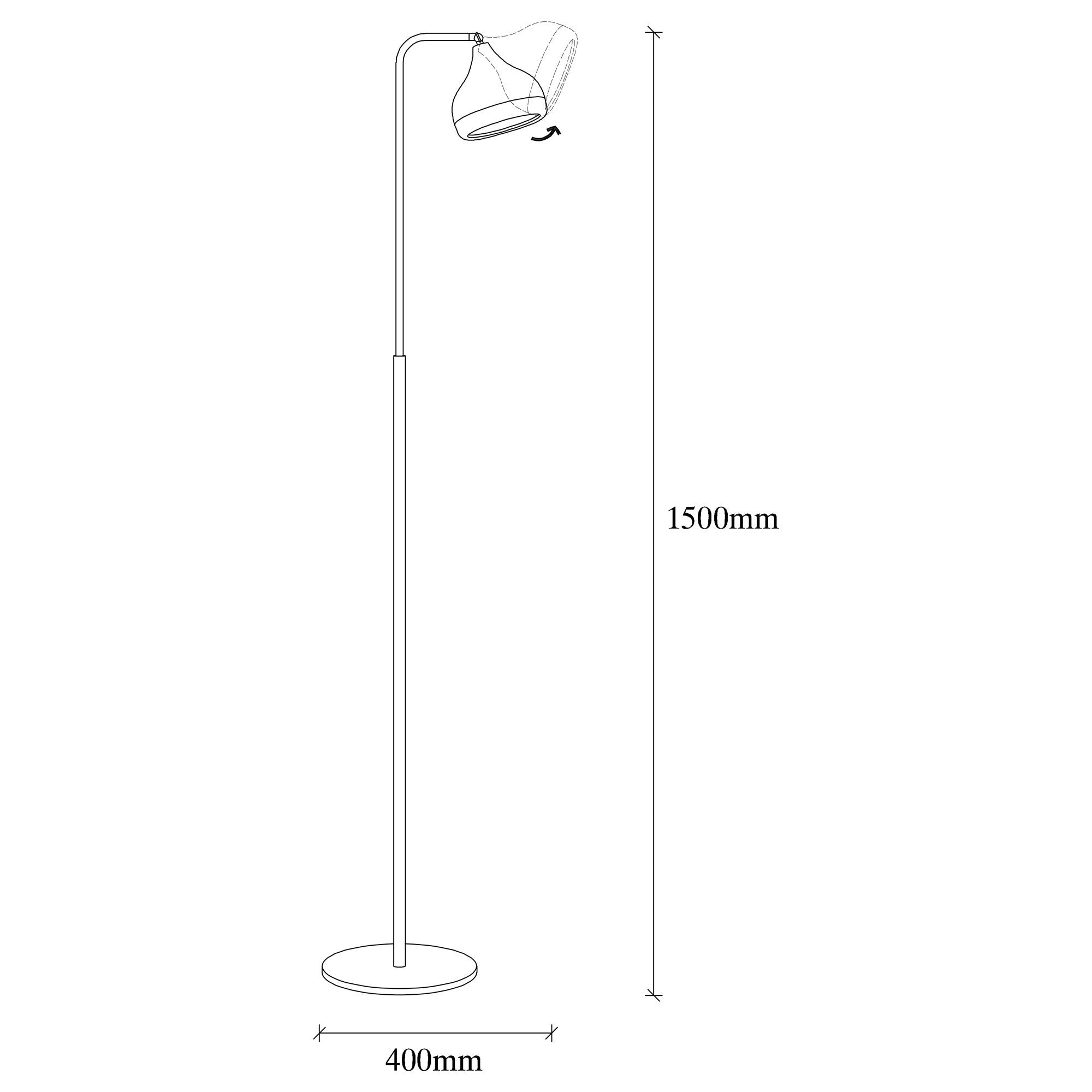 Moderne Yıldo Stehlampe in Schwarz und Kupfer von Opviq. Perfekt für eine stilvolle Atmosphäre und elegante Akzente in Ihrem Zuhause.