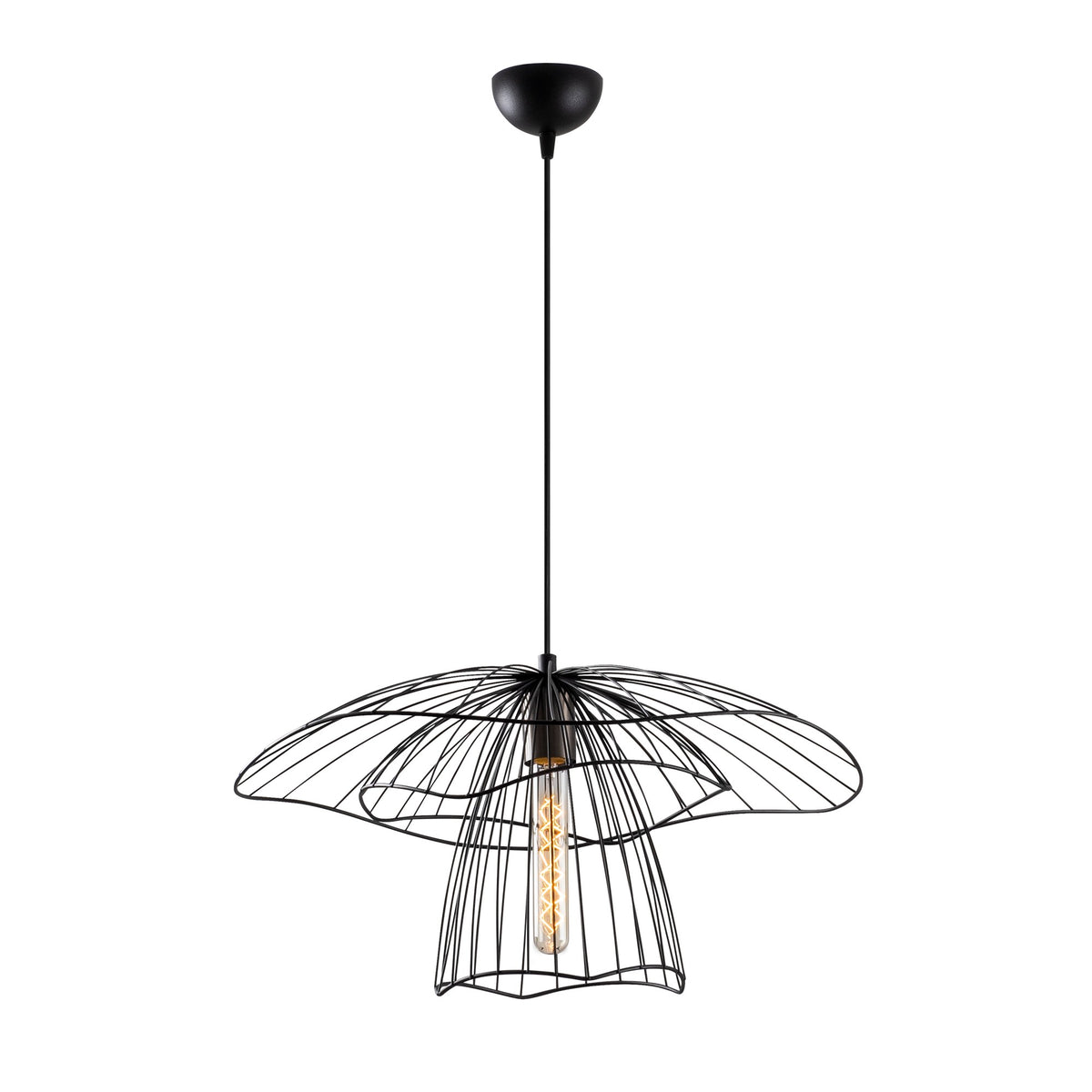 Tel Pendellampe - Schwarz in Schwarz präsentiert im Onlineshop von KAQTU Design AG. Pendelleuchte ist von Opviq