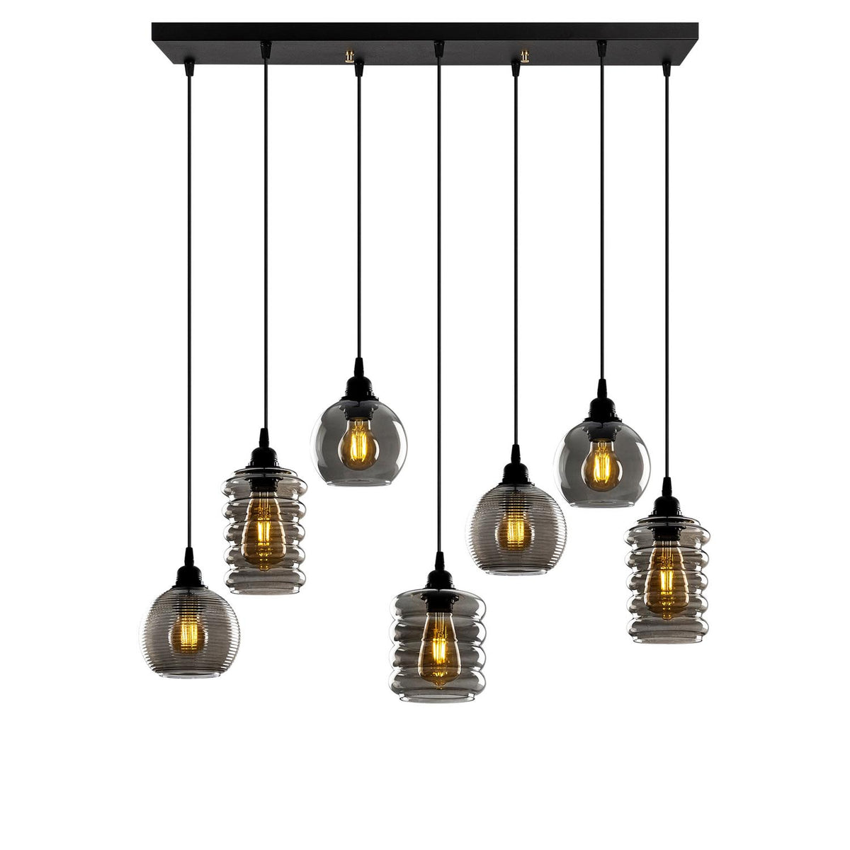 Smoked Pendellampe - Rauch in Rauch präsentiert im Onlineshop von KAQTU Design AG. Pendelleuchte ist von Opviq
