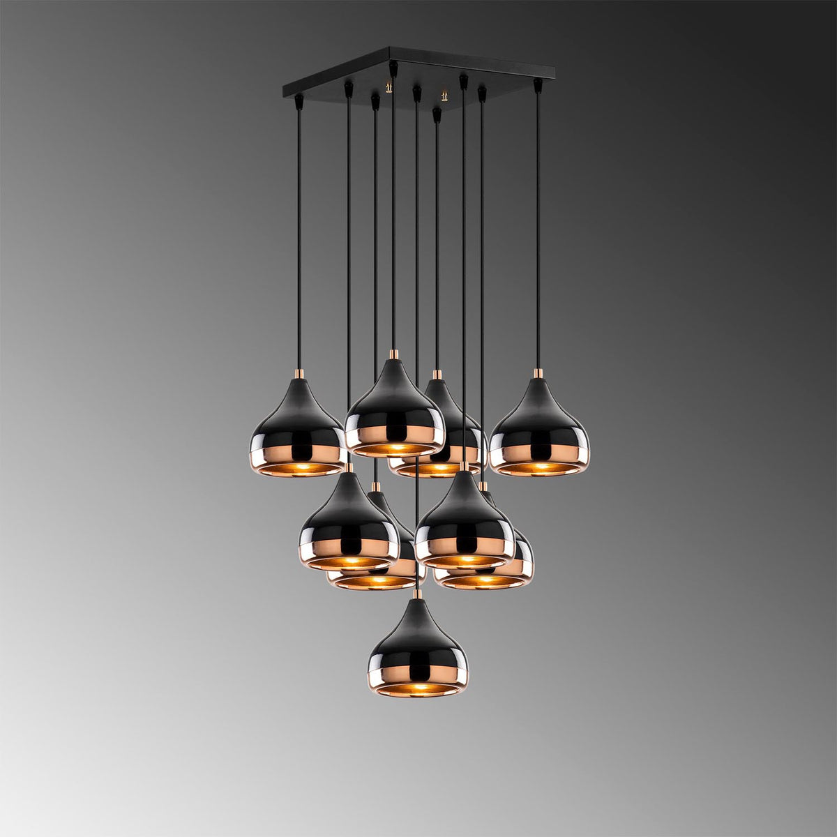 Yıldo Pendellampe - Schwarz in Schwarz präsentiert im Onlineshop von KAQTU Design AG. Pendelleuchte ist von Opviq