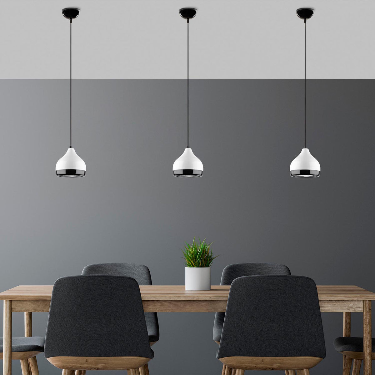 Yıldo Pendellampe - Weiss in Weiss präsentiert im Onlineshop von KAQTU Design AG. Pendelleuchte ist von Opviq