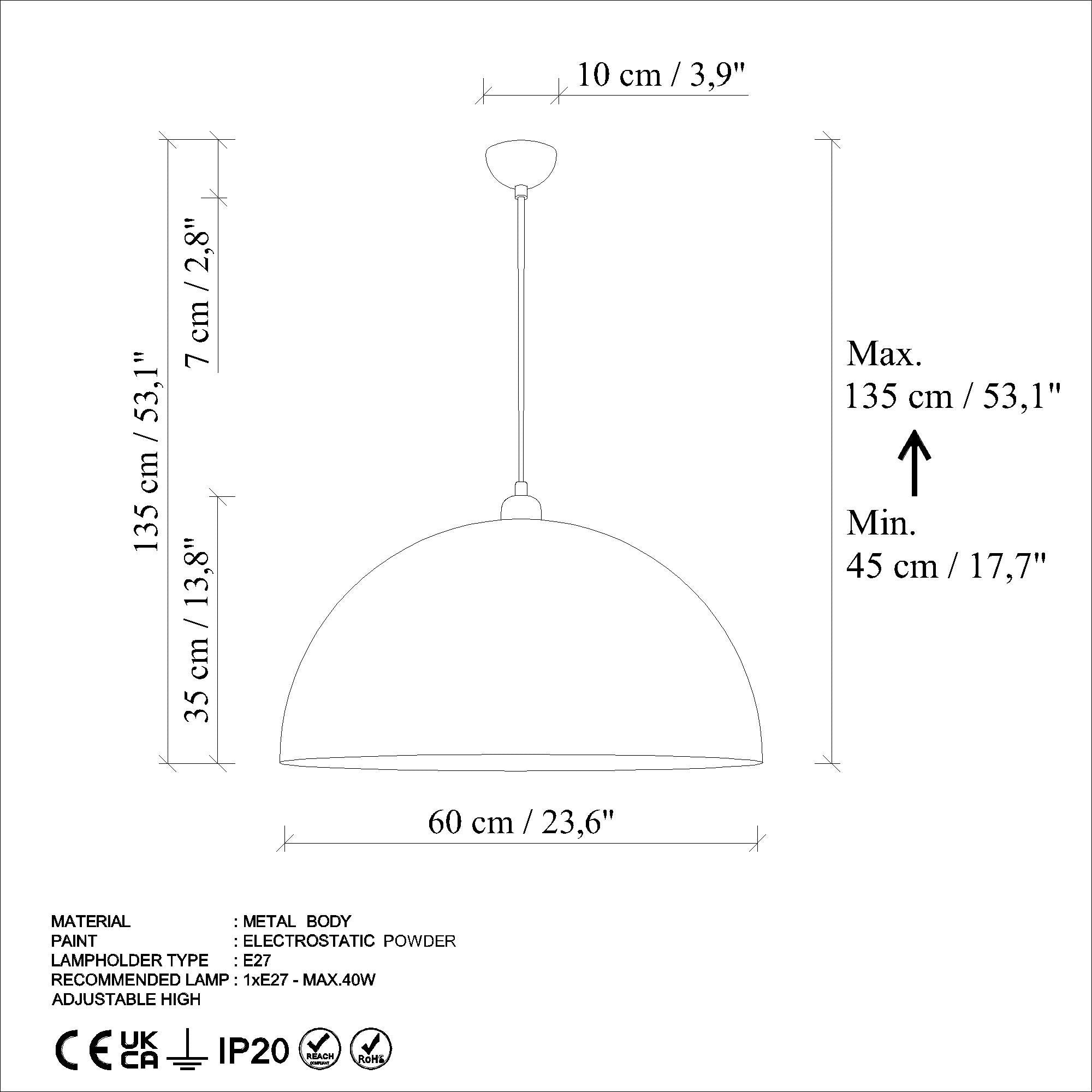 Erleben Sie die Kure 236 Pendelleuchte in strahlendem Orange von Opviq – ein elegantes Highlight, das Atmosphäre und Stil in Ihr Zuhause bringt.
