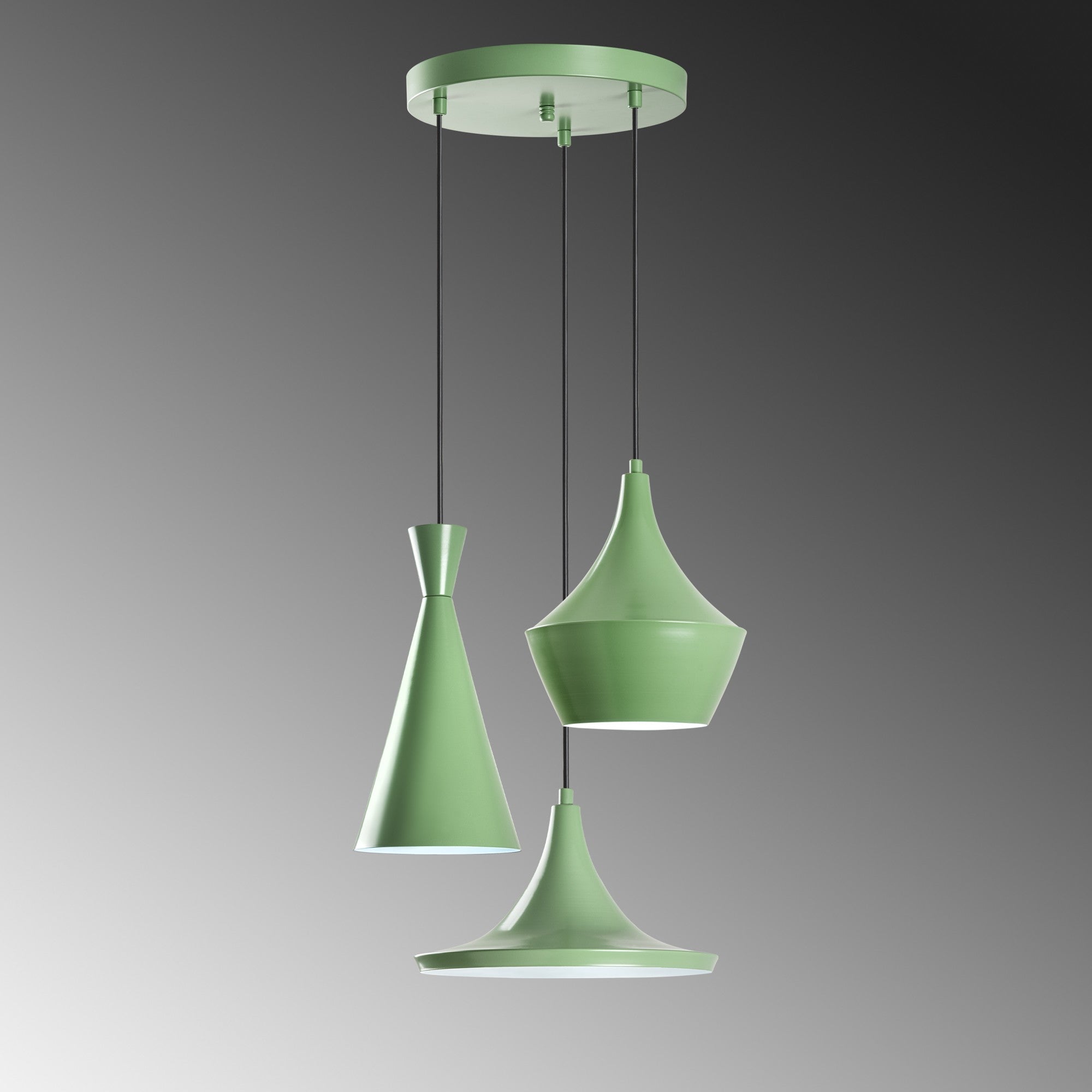 Die Tom Pendelleuchte in Minze von Opviq verleiht Ihrem Zuhause mit ihrem eleganten Design und der anpassbaren Höhe einen Hauch von Raffinesse und Stil.