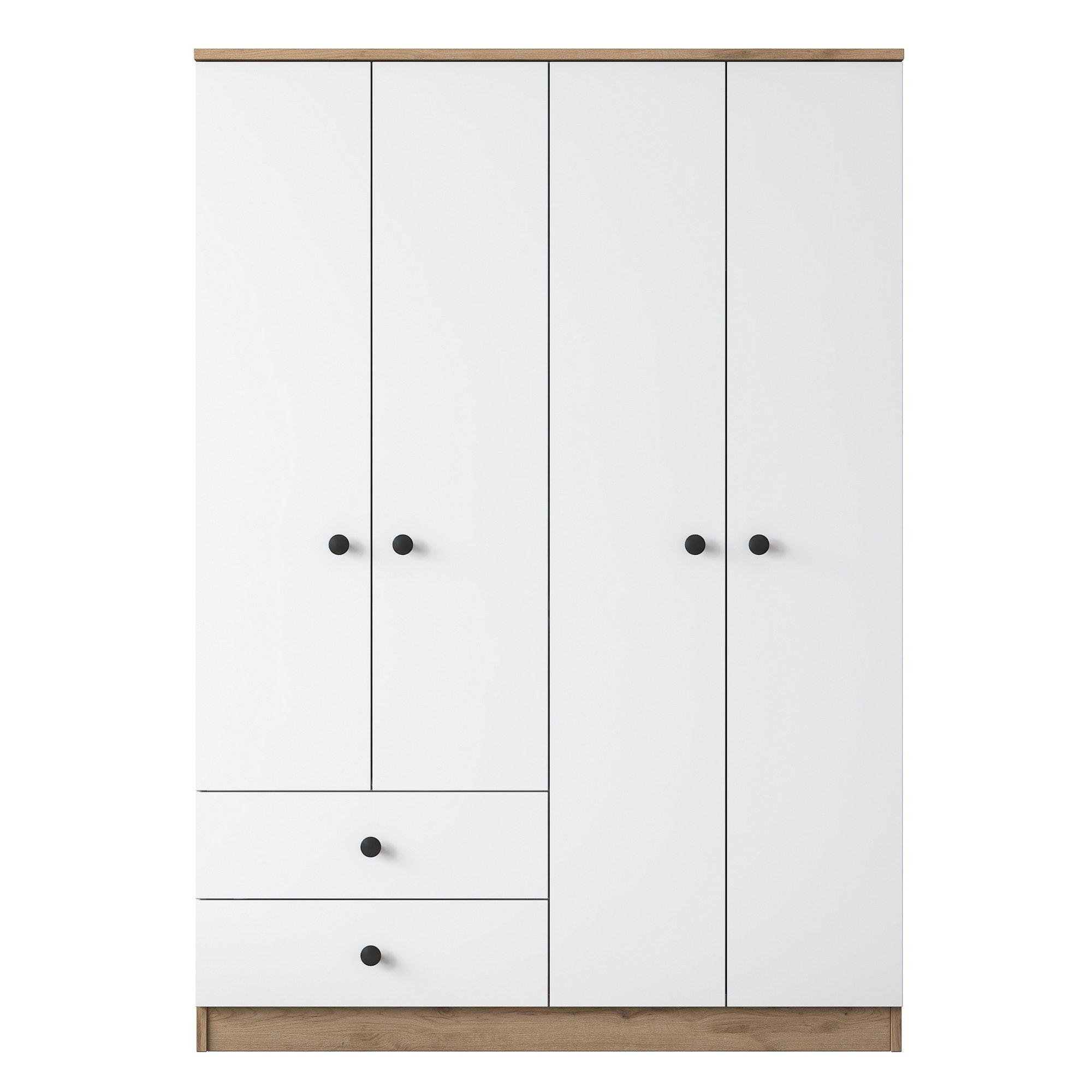 BA108 - 2067 in Walnuss Weiss präsentiert im Onlineshop von KAQTU Design AG. Garderobe ist von Hanah Home